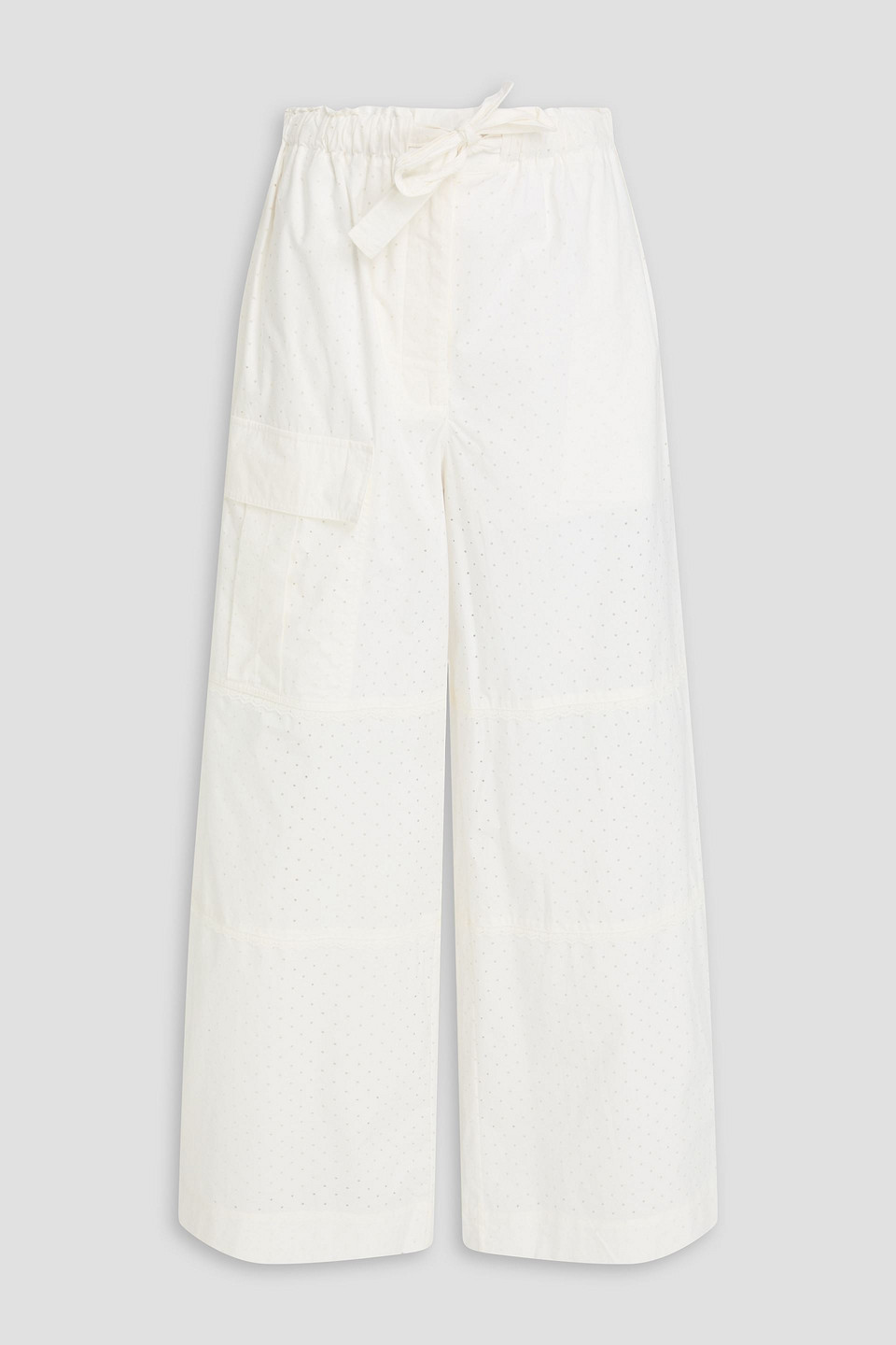 Zimmermann Lace-trimmed Cotton Cargo Pants