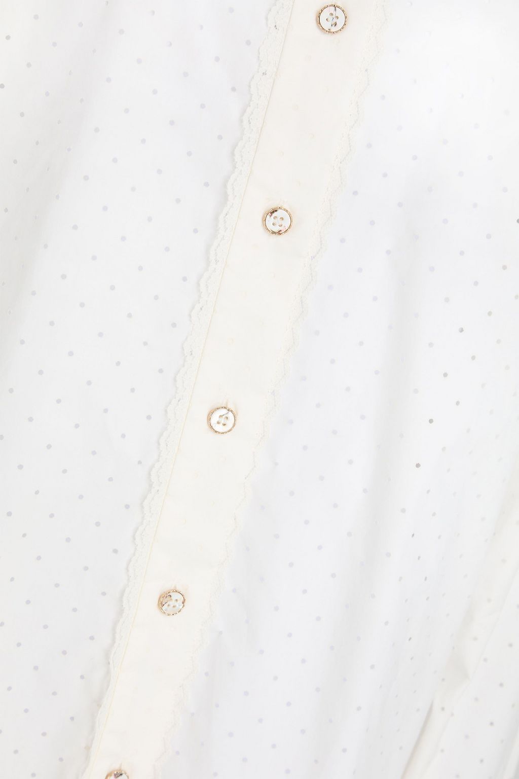 ZIMMERMANN Hemd aus Baumwollpopeline mit Polka-Dots