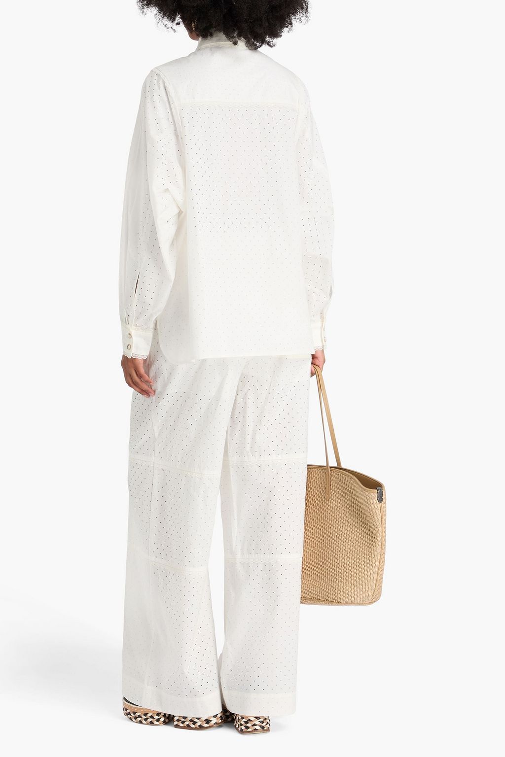 ZIMMERMANN Hemd aus Baumwollpopeline mit Polka-Dots