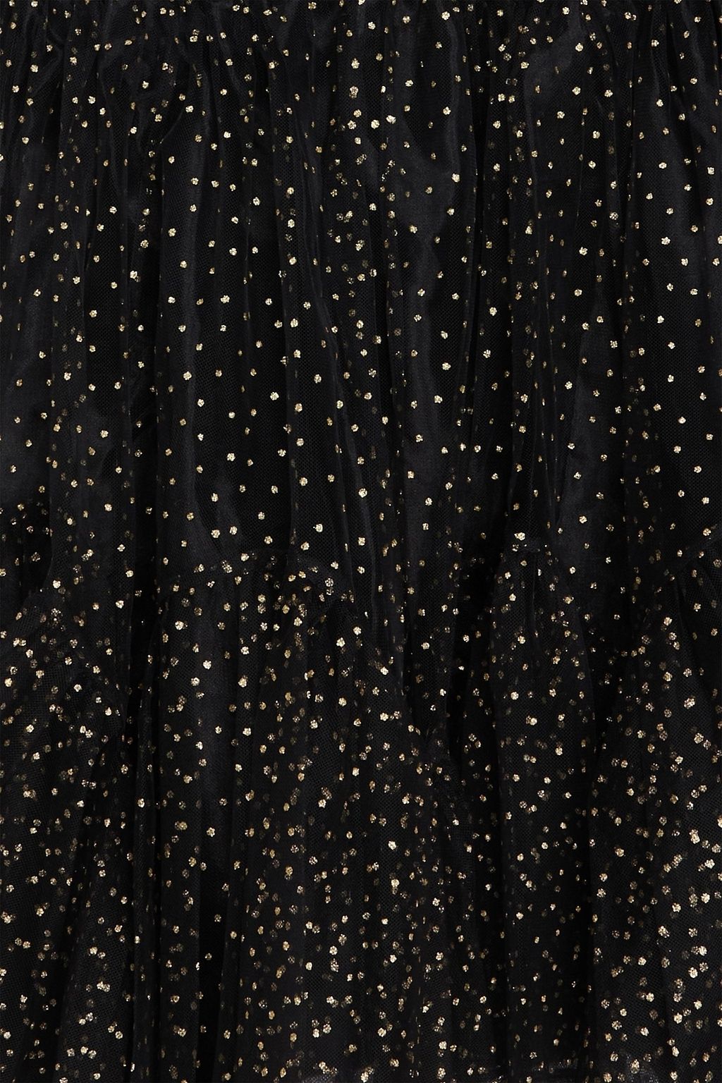 ZIMMERMANN チュール ミニワンピース ラッフル付き グリッター加工
