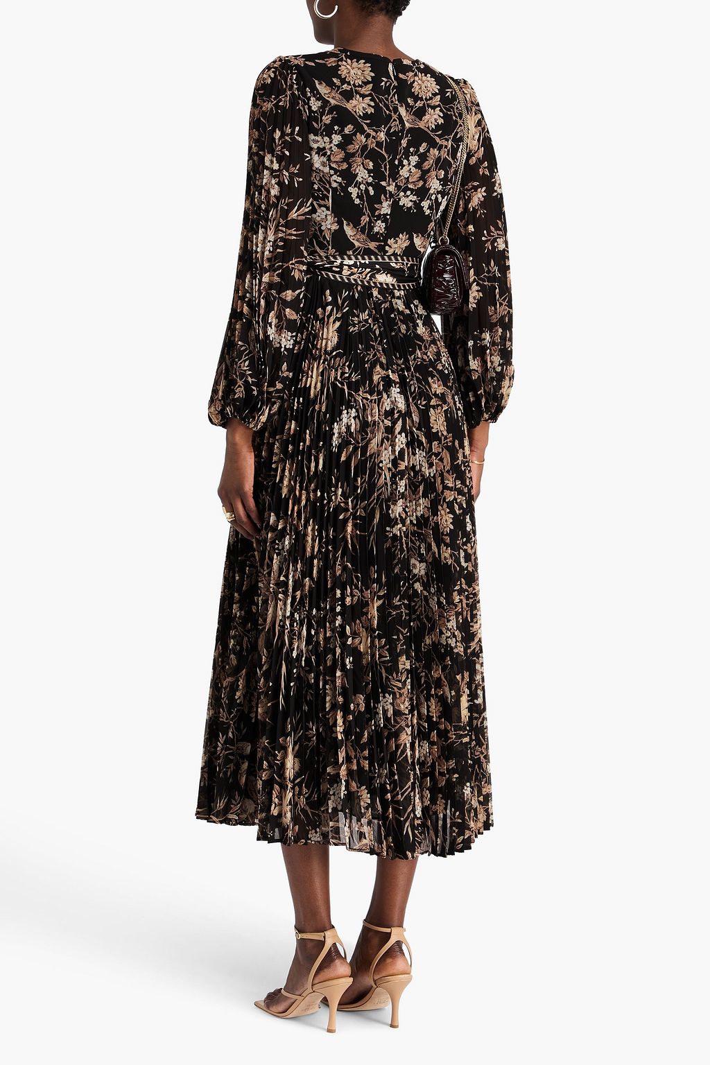 ZIMMERMANN ジョーゼット ミディワンピース ベルト付き ポルカドット