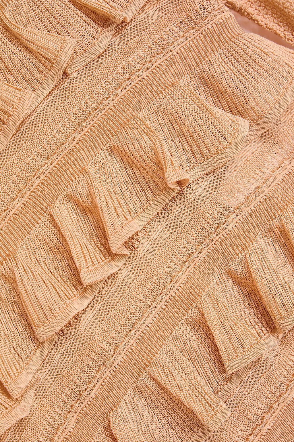 ZIMMERMANN かぎ針編みニット トップス ラッフル付き