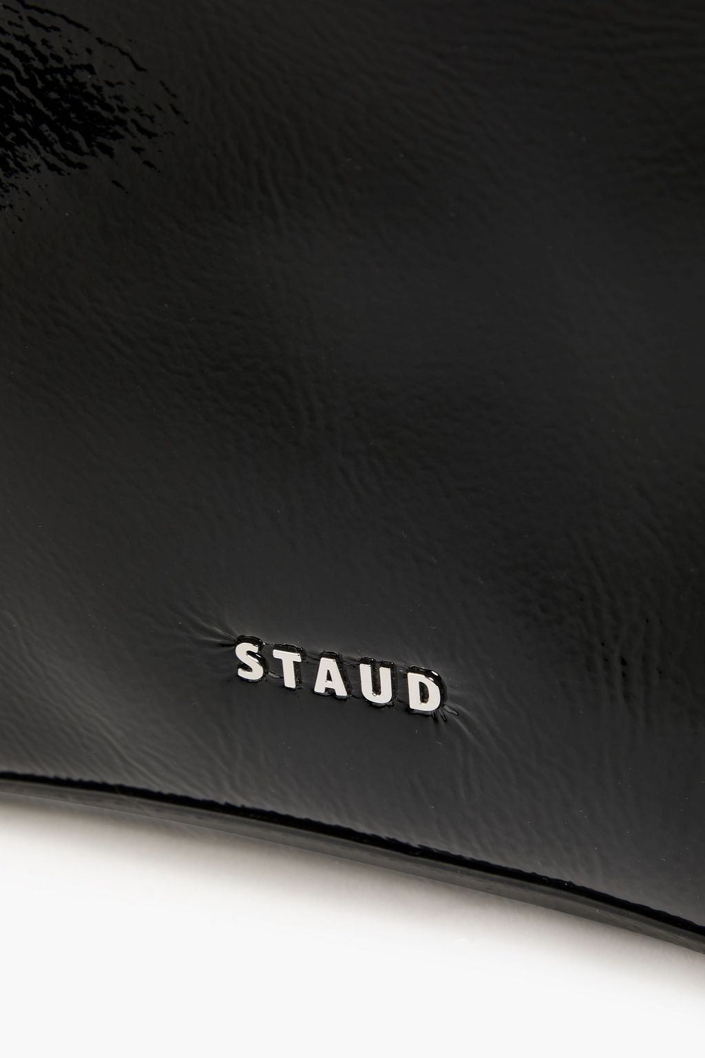 STAUD Lisbett patent-leather shoulder bag
