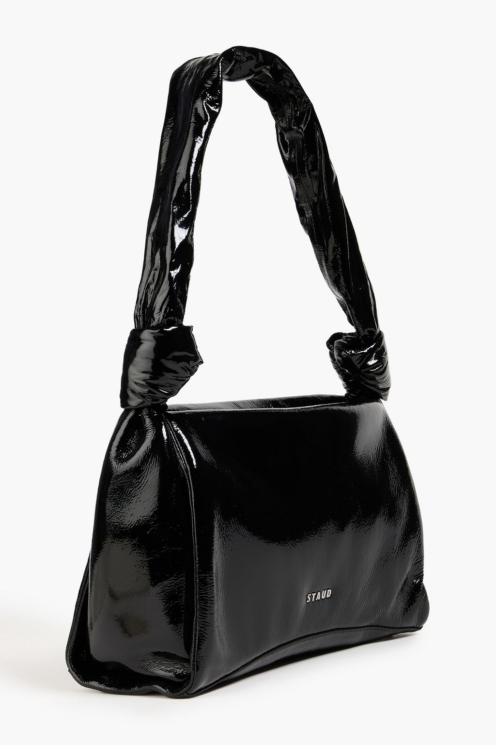 STAUD Lisbett patent-leather shoulder bag