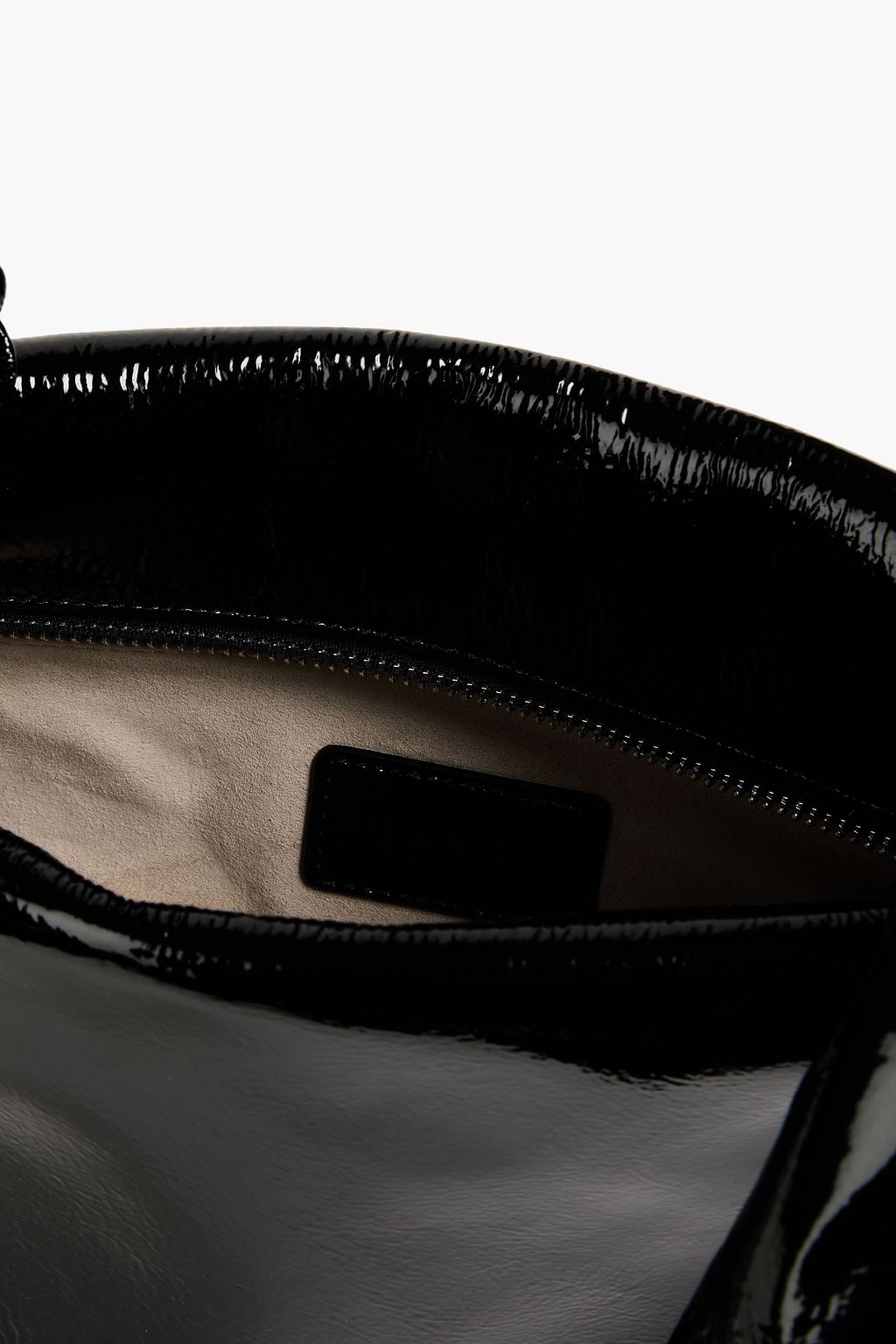 STAUD Lisbett patent-leather shoulder bag