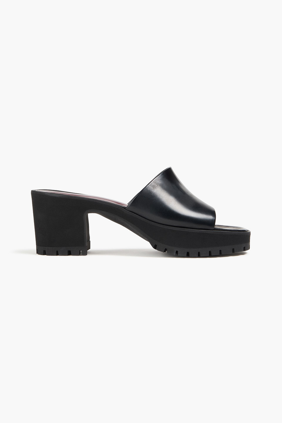 Staud Amber Leather Platform Mules