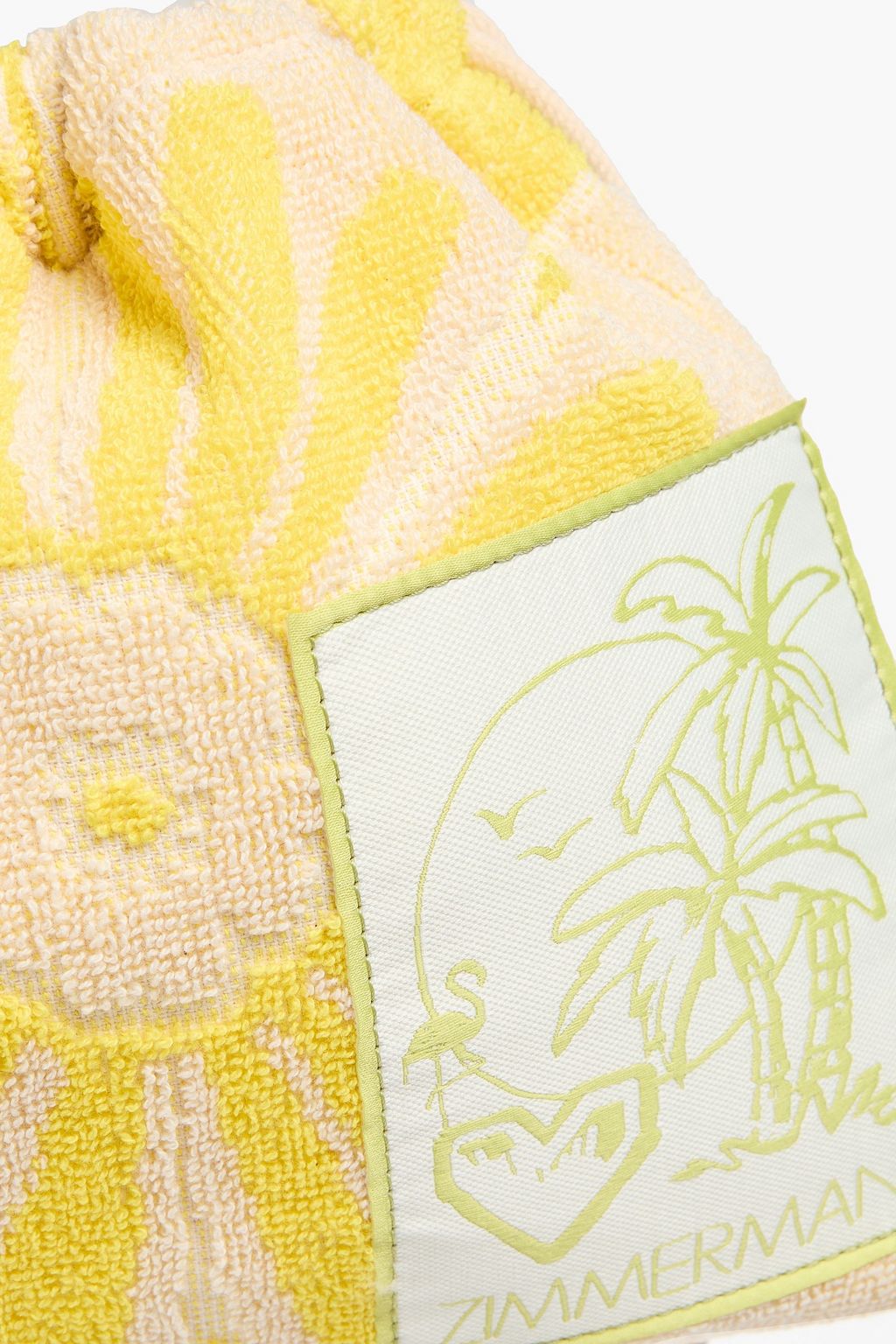 ZIMMERMANN Floral-print cotton-terry pouch