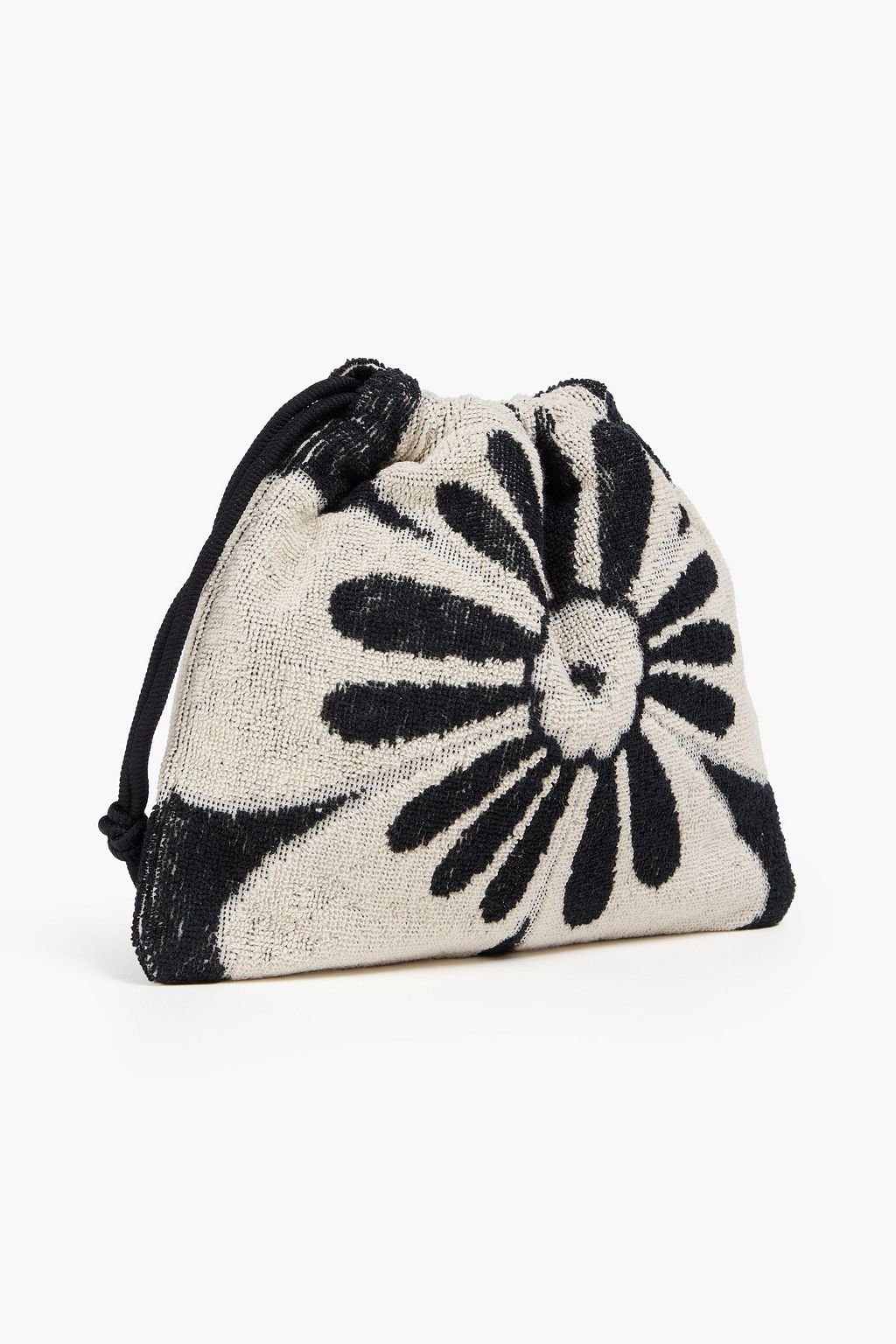 ZIMMERMANN Pochette aus Baumwollfrottee mit floralem Print