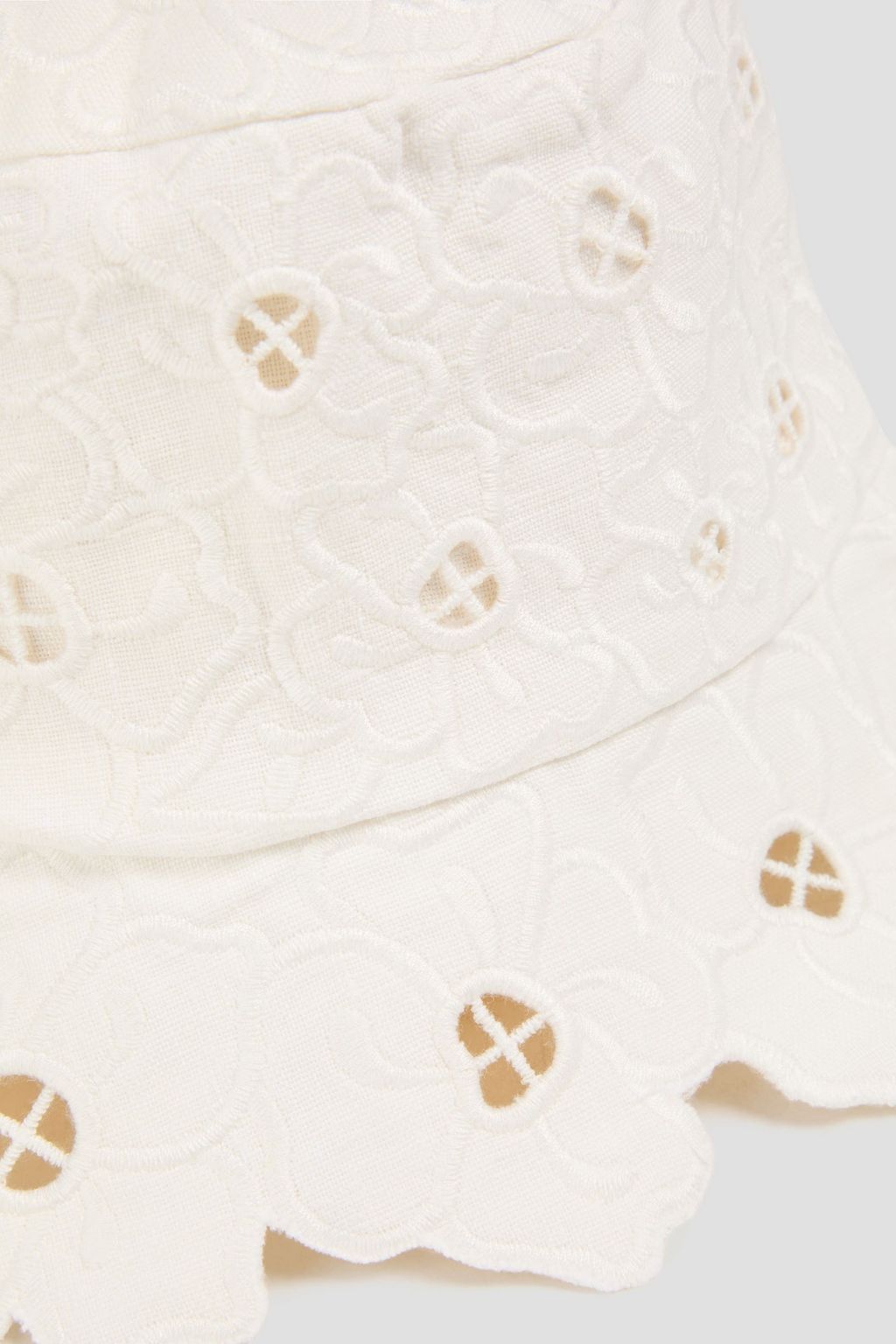 ZIMMERMANN Broderie anglaise linen bucket hat