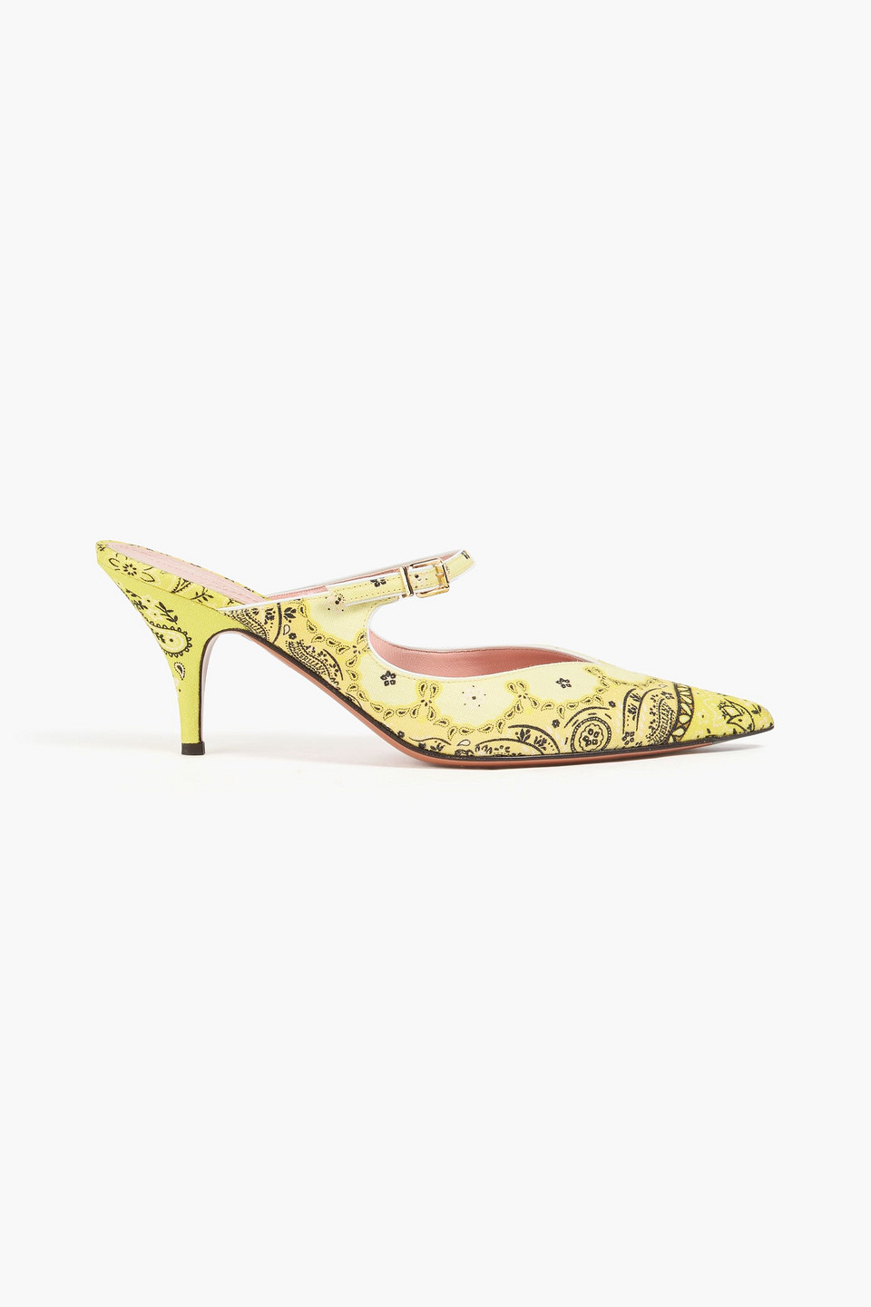 Zimmermann Paisley-print Linen Mules