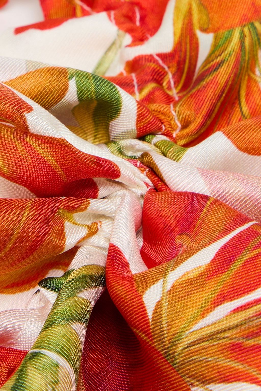 ZIMMERMANN Schal aus Seiden-Twill mit floralem Print