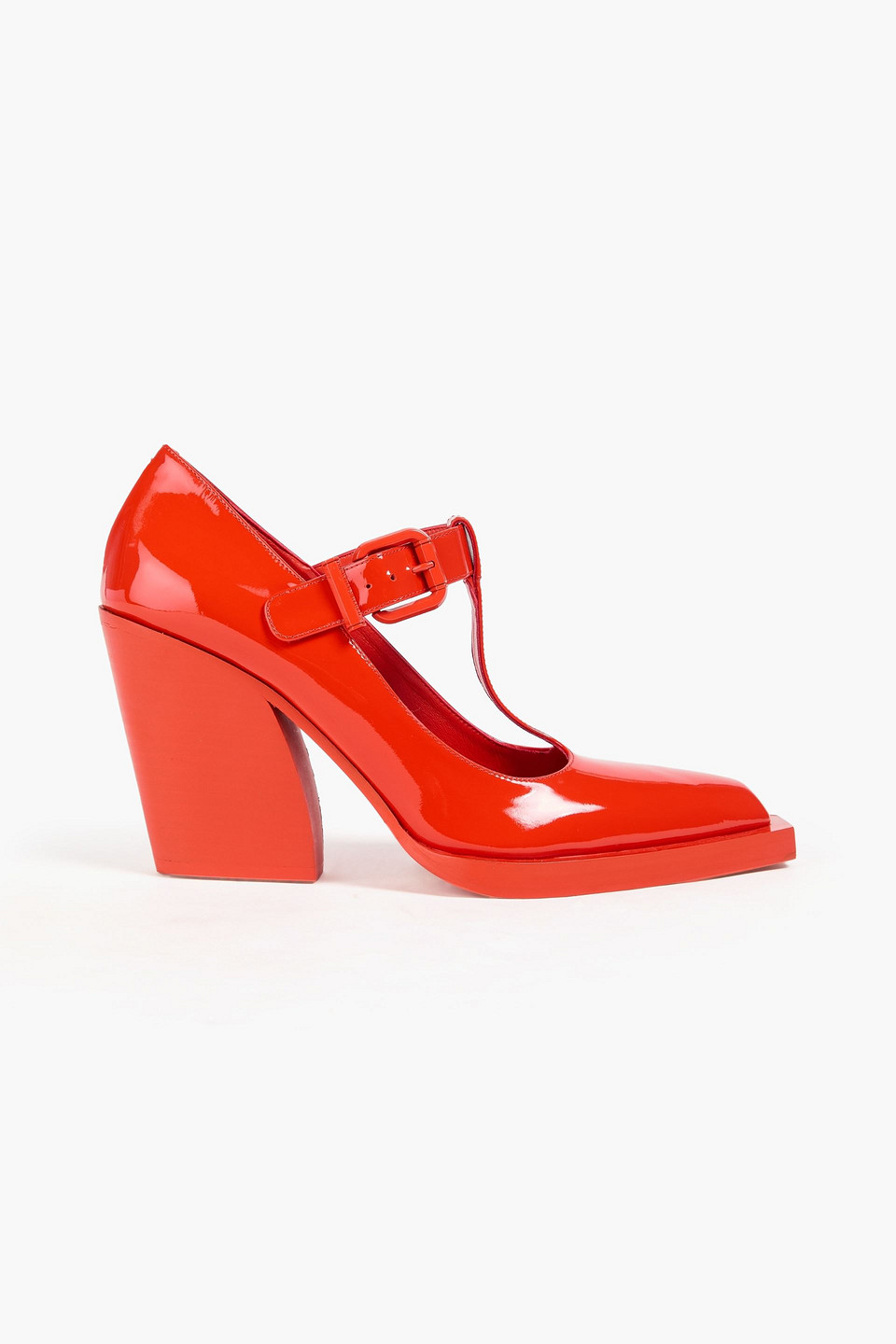 Zimmermann Patent-leather Pumps In Orange