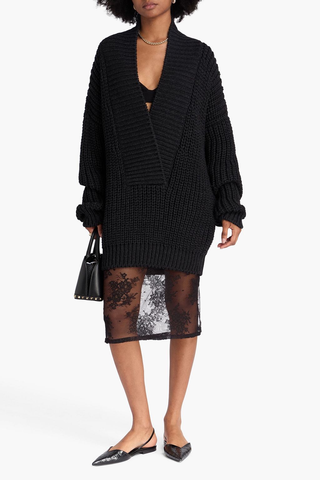 VALENTINO GARAVANI Ribbed wool sweater