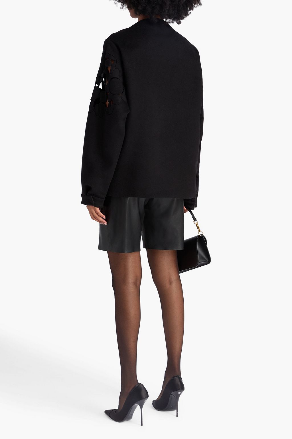 VALENTINO GARAVANI بلوزة من اللبّاد من مزيج الكشمير الصوف بفتحات