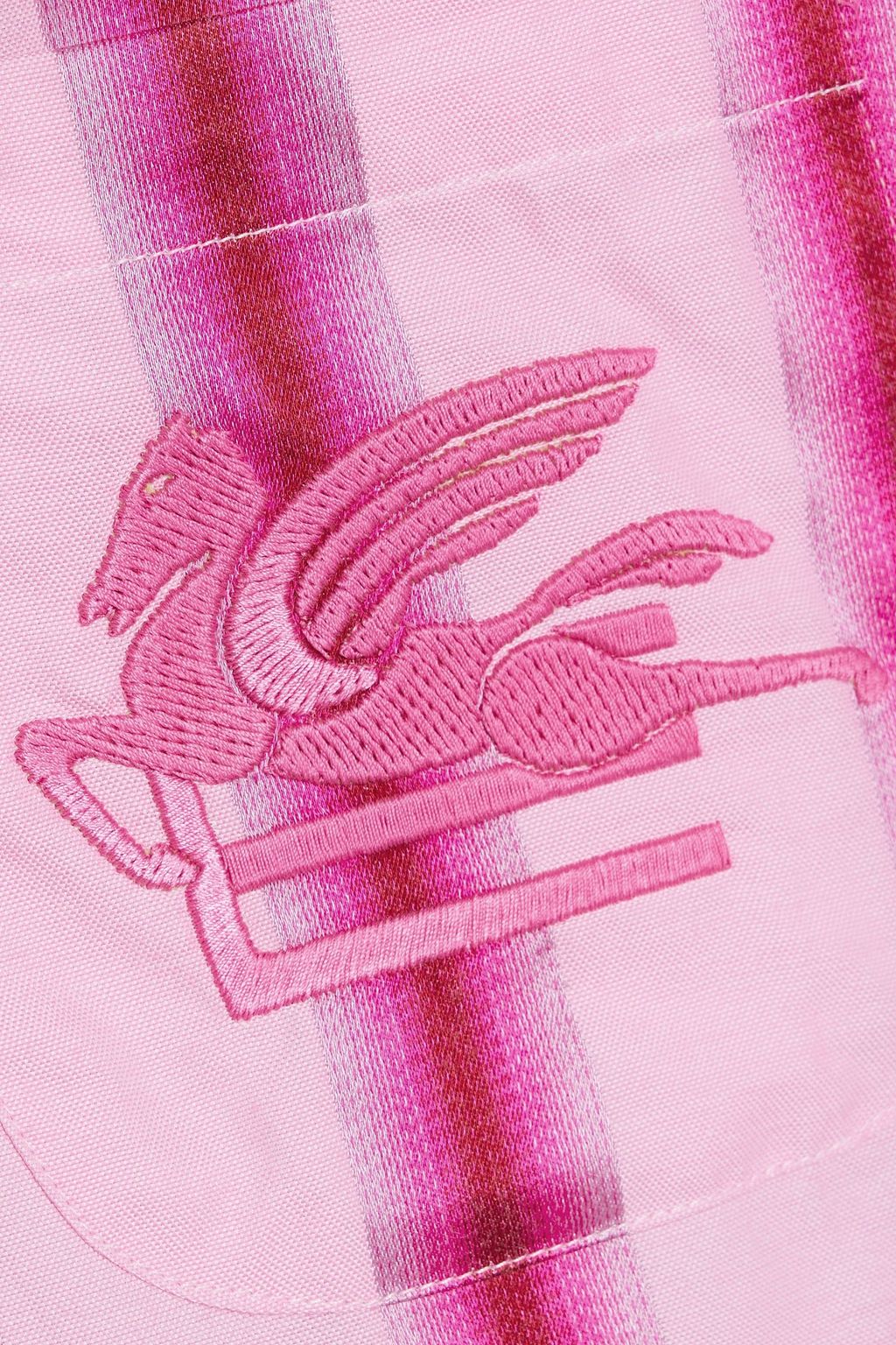 ETRO Oversized striped cotton-jacquard polo shirt