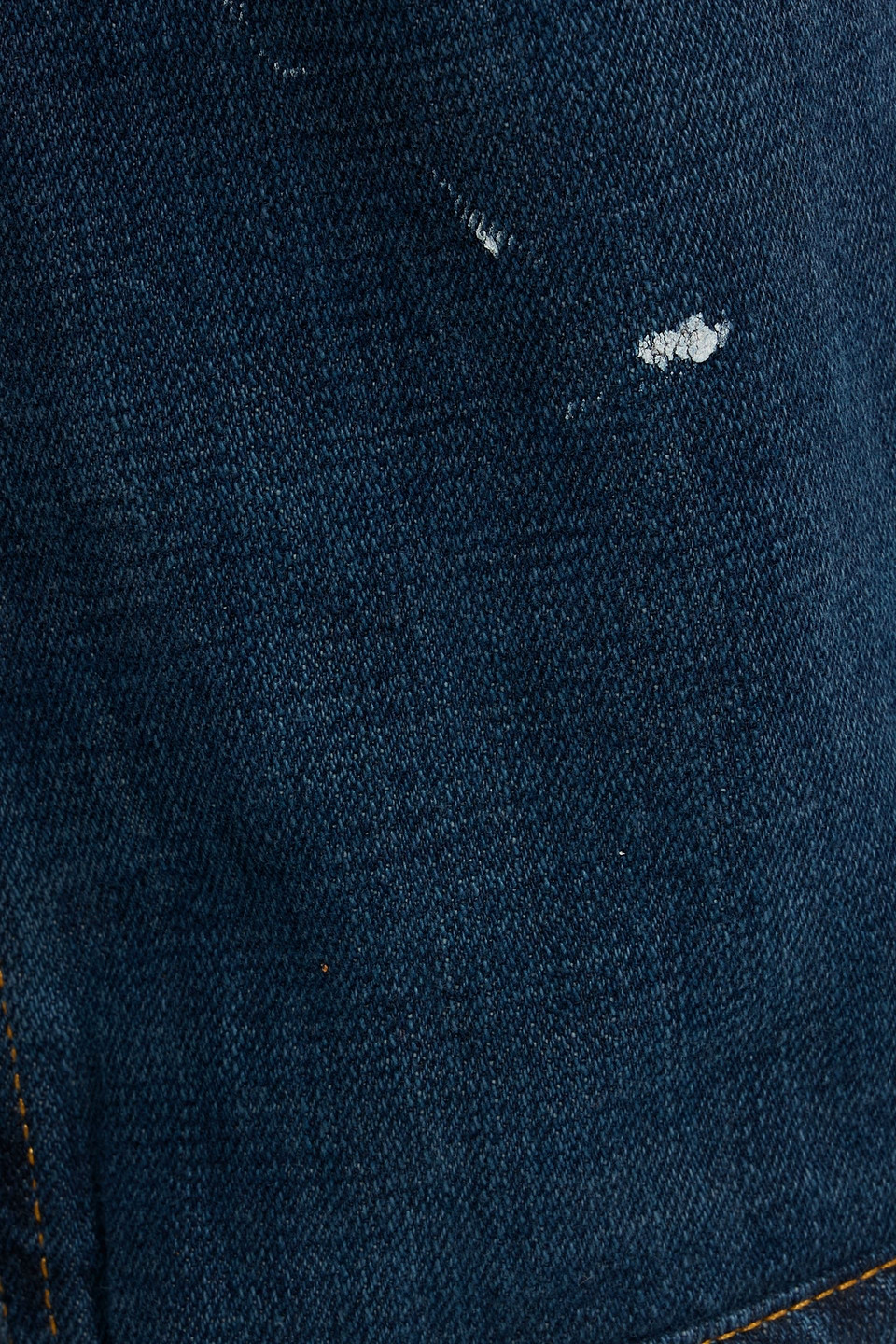Re/done With Levi's 90s Painted Faded High-rise Straight-leg Jeans In Blue
