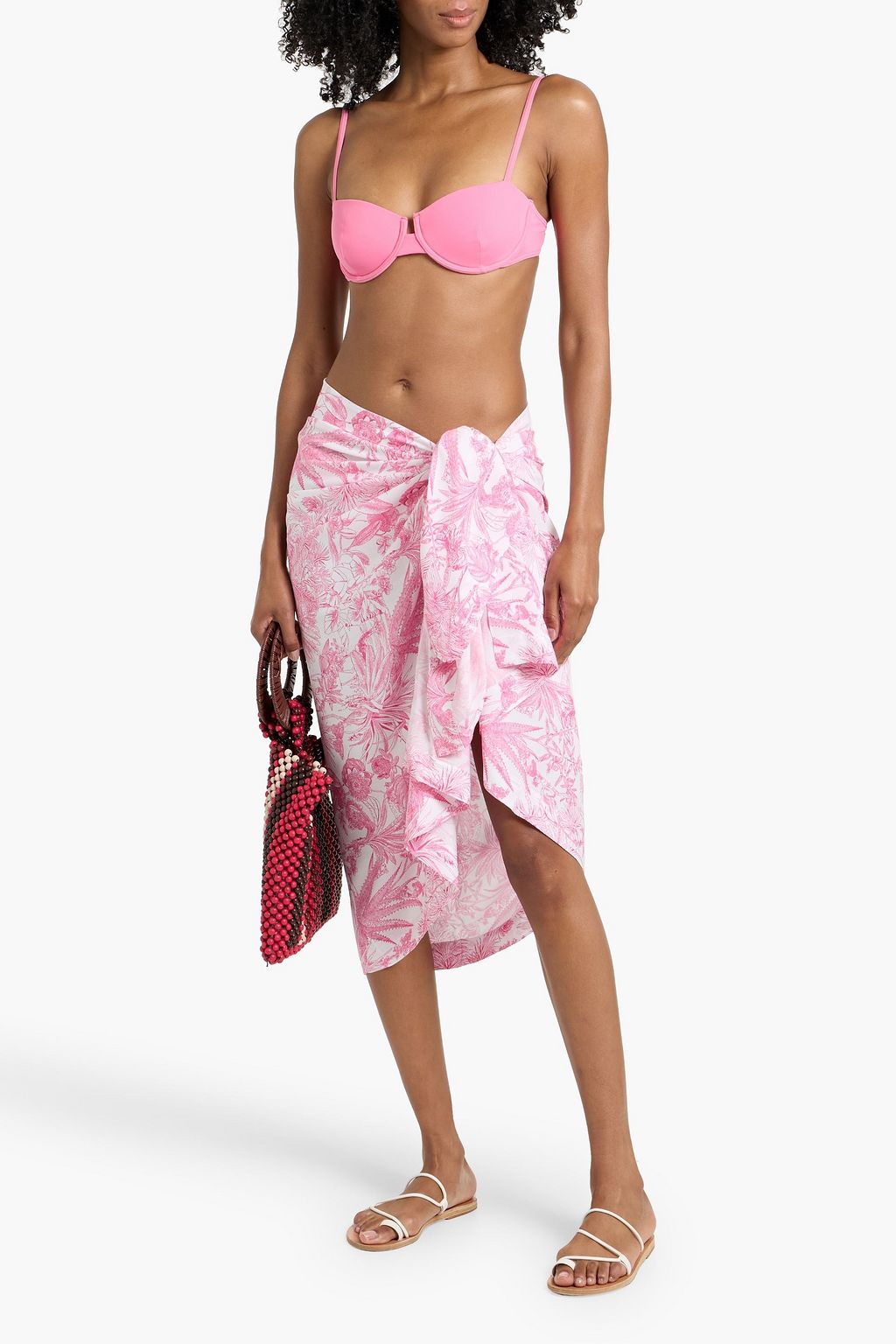 MELISSA ODABASH Printed voile pareo