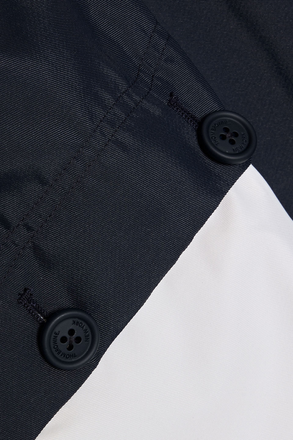 Thom Browne Two-tone Shell Hooded Jacket In Multi