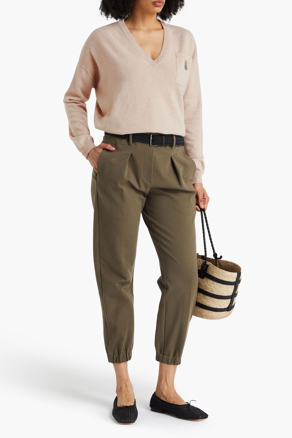BRUNELLO CUCINELLI Kaschmirpullover mit Zierperlen