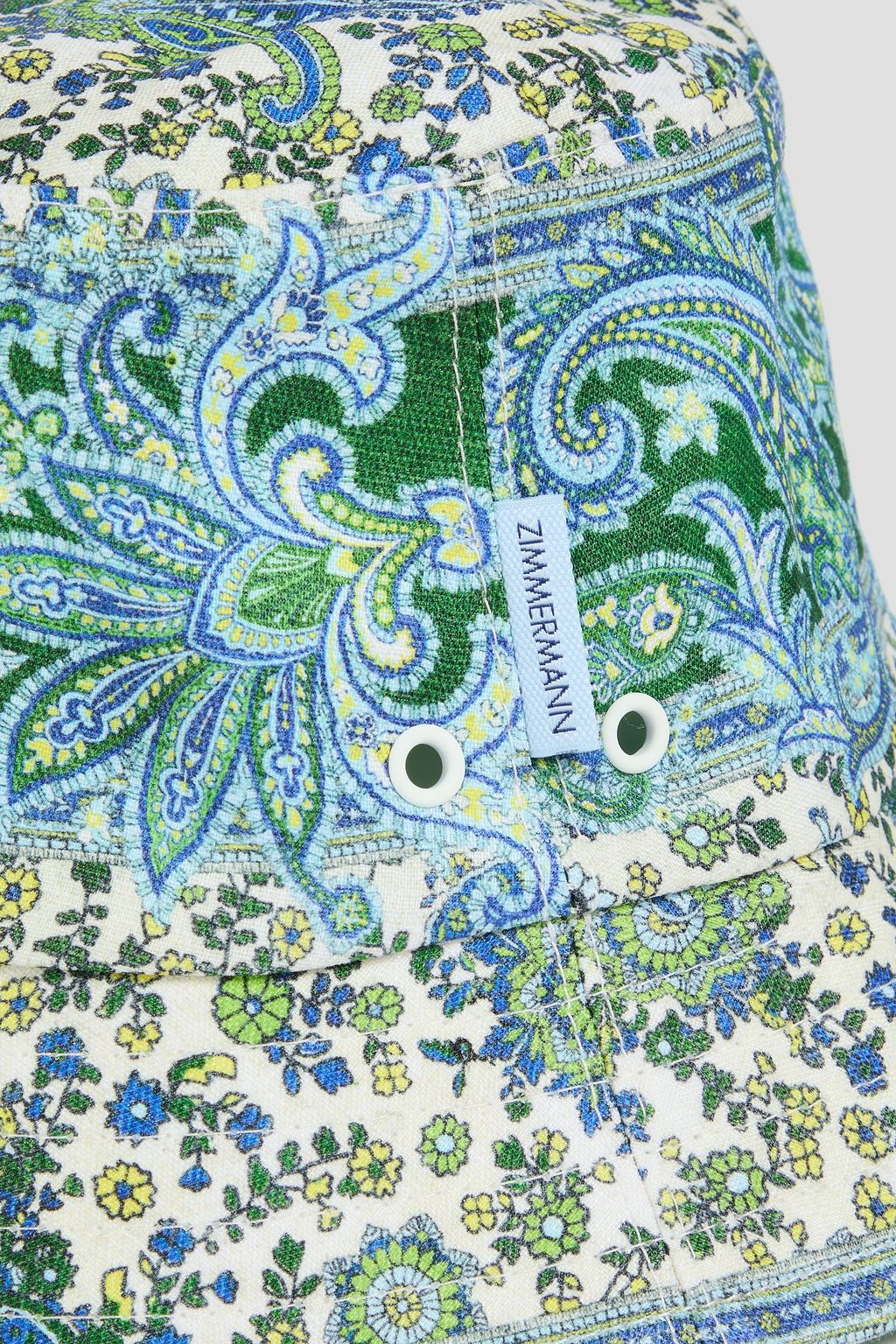 ZIMMERMANN Paisley-print linen-canvas bucket hat