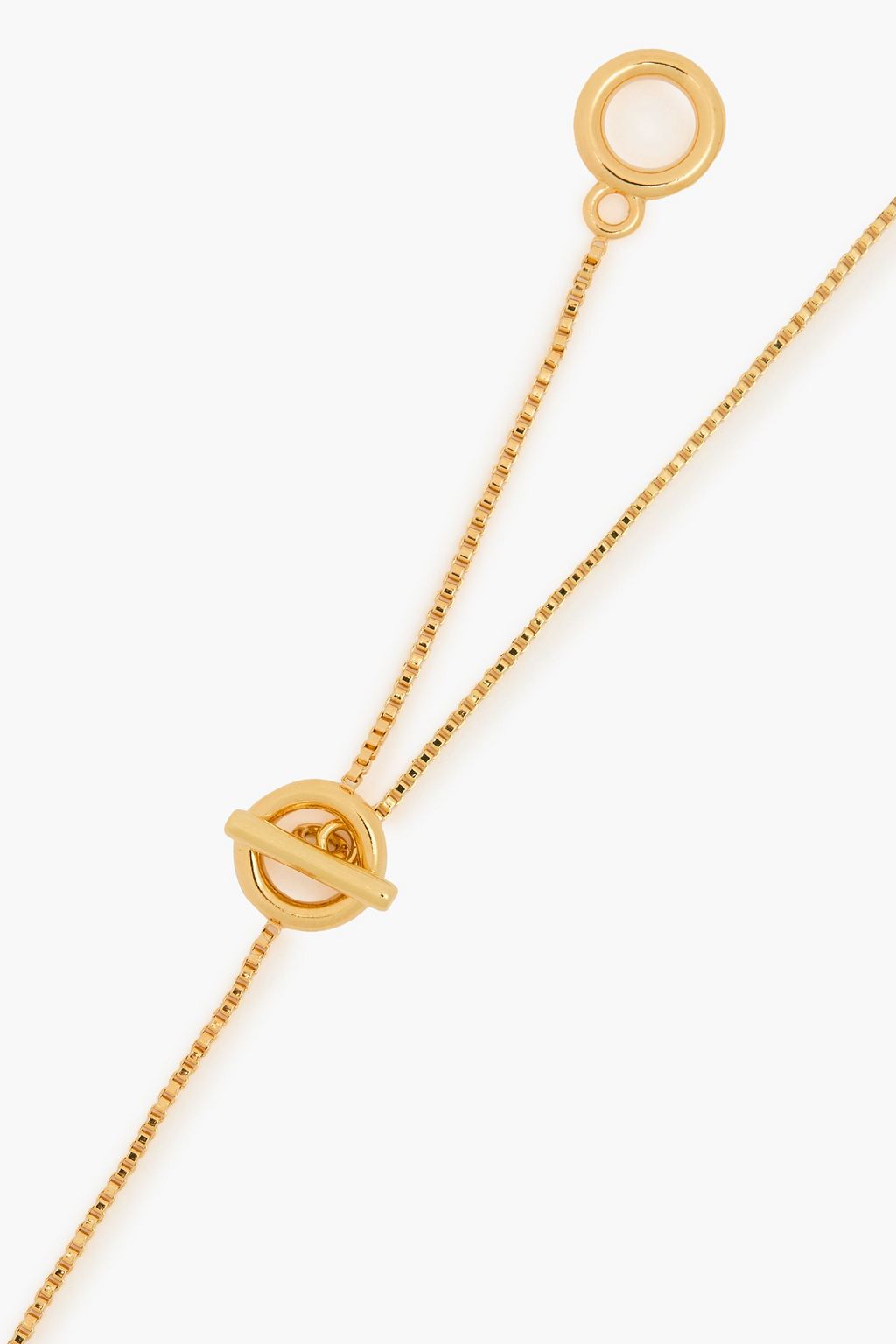 ZIMMERMANN 12 KT. vergoldete Kette mit Kristallen