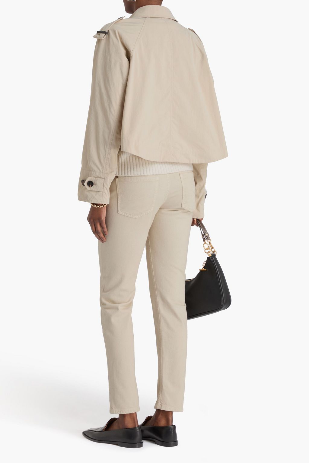 BRUNELLO CUCINELLI Bead-embellished canvas jacket