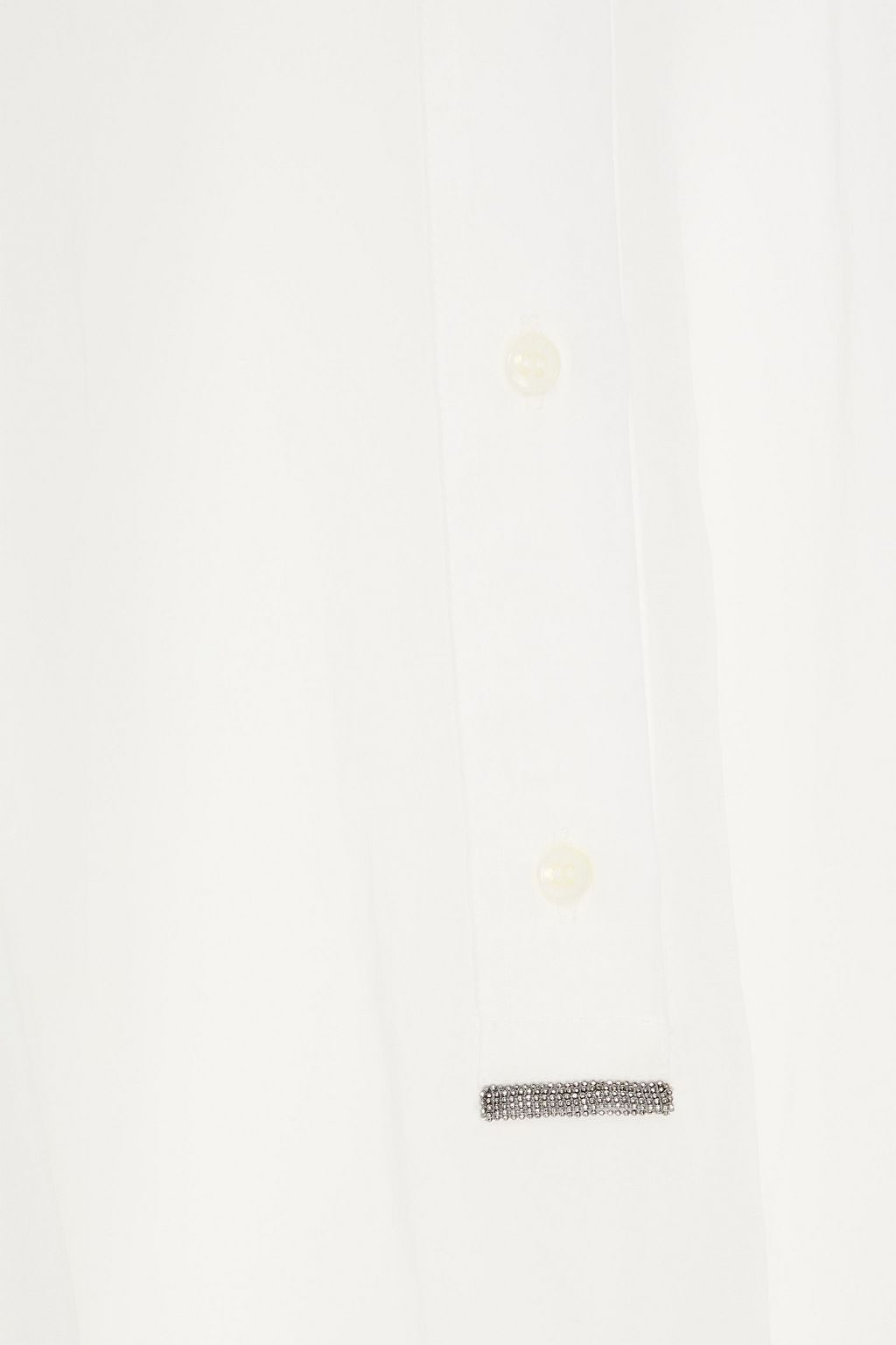 BRUNELLO CUCINELLI Hemd aus Baumwoll-Organza mit Zierperlen