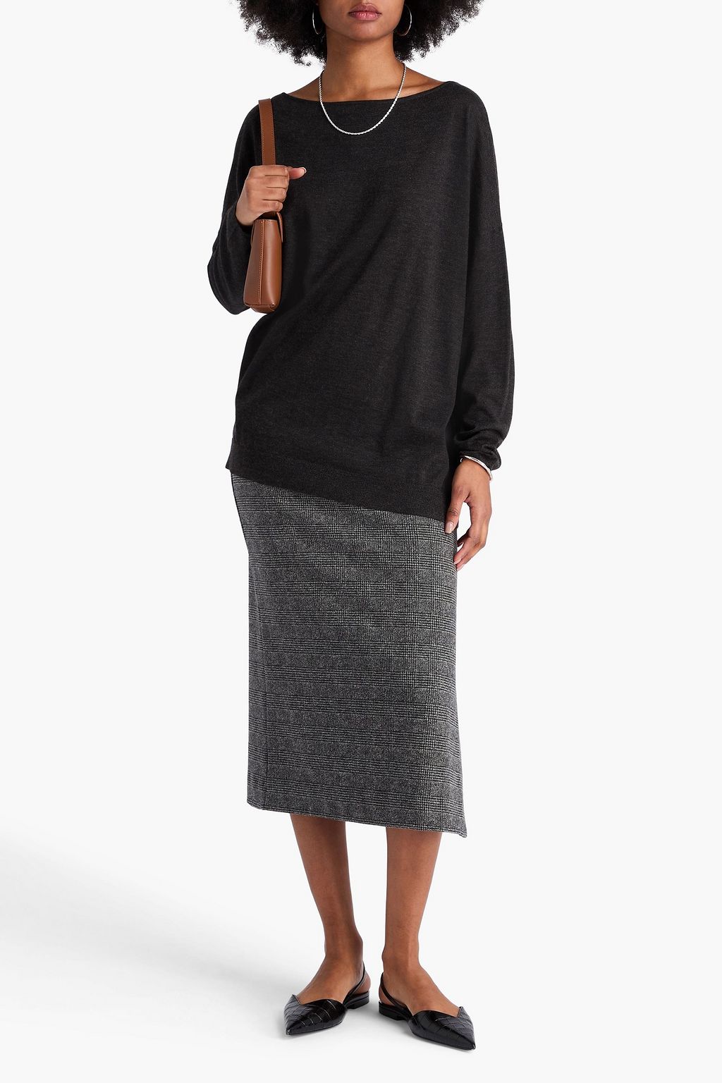 BRUNELLO CUCINELLI Cashmere and silk-blend sweater