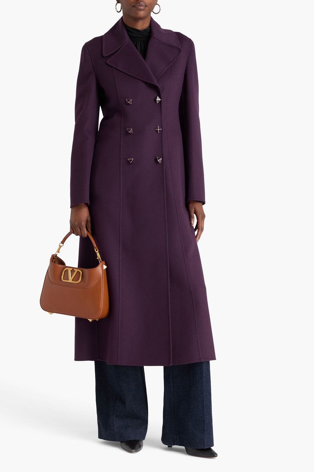 VALENTINO GARAVANI Double-breasted wool and cashmere-blend felt coat