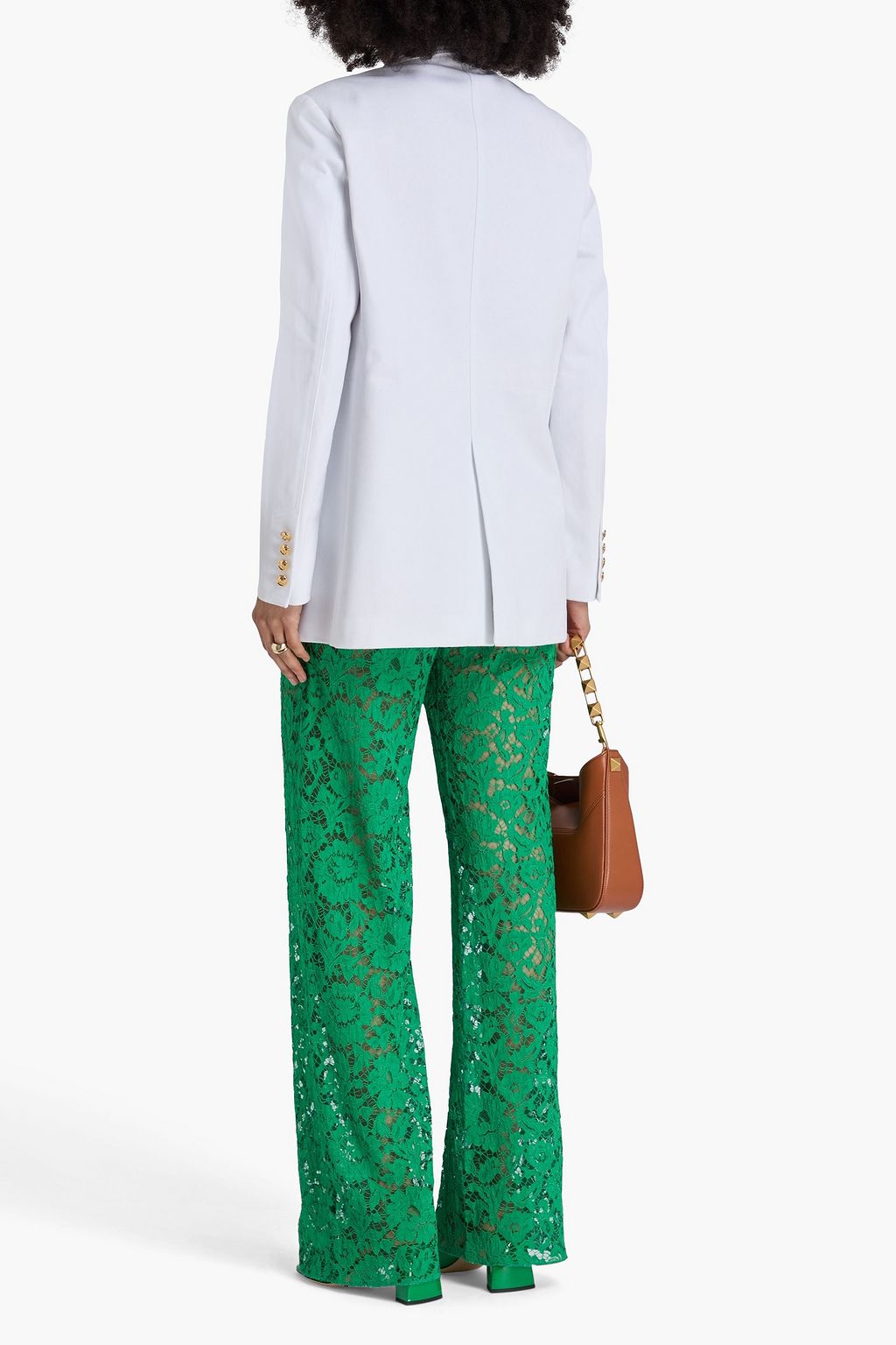 VALENTINO GARAVANI Double-breasted cotton-gabardine blazer