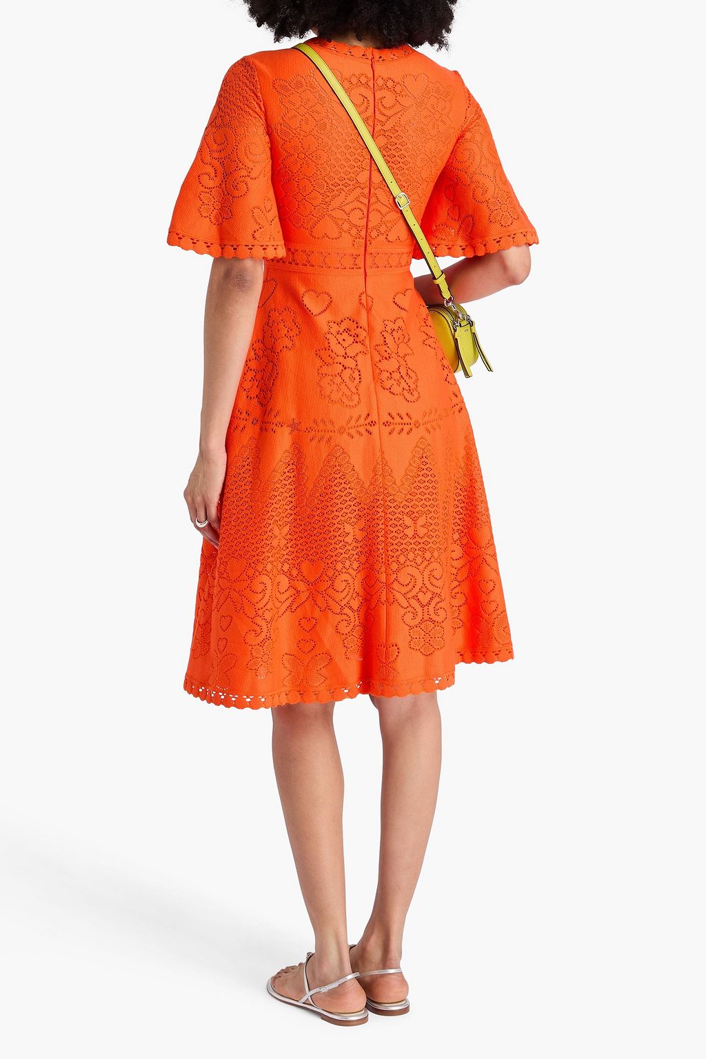 VALENTINO GARAVANI Crocheted cotton-blend dress