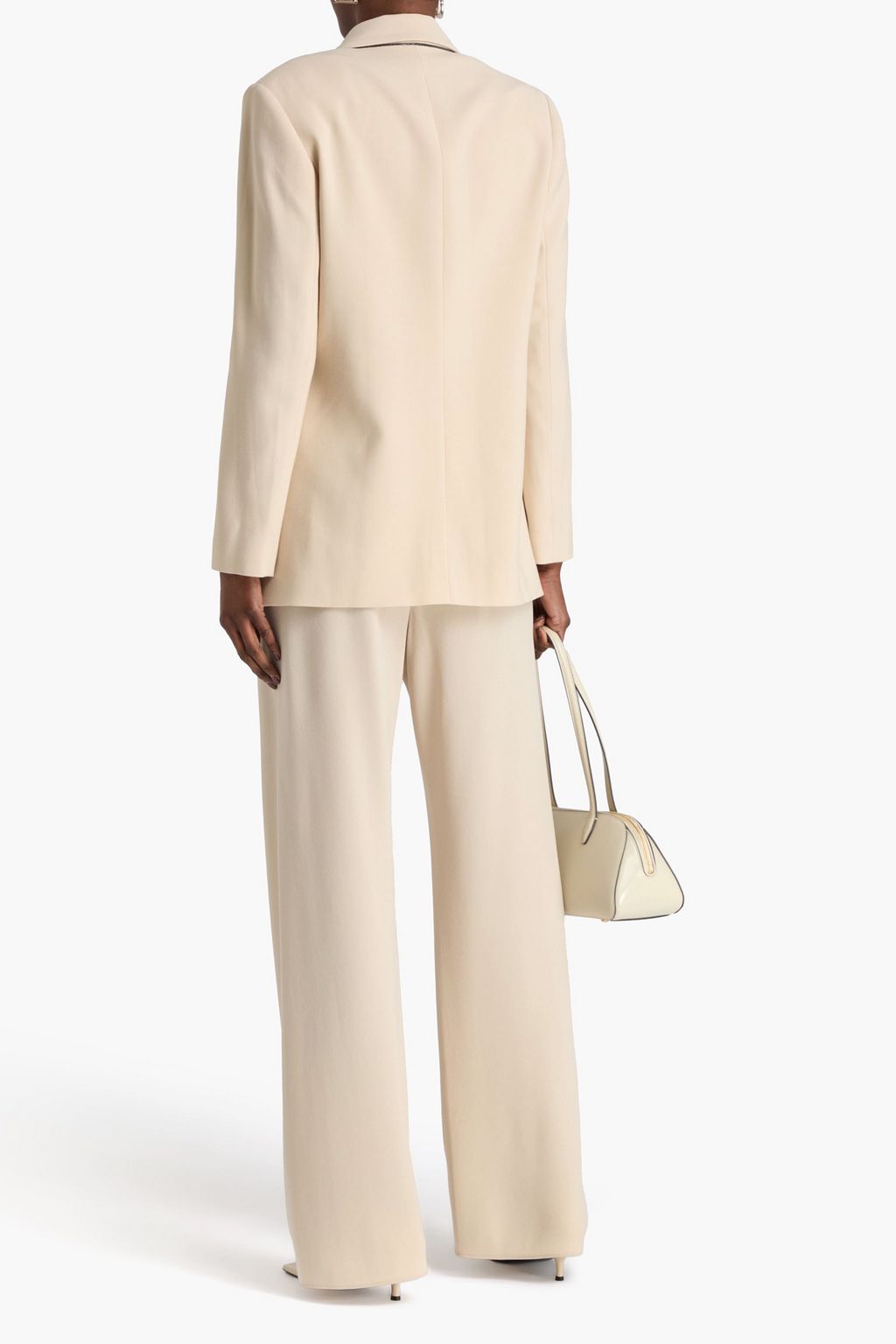 BRUNELLO CUCINELLI Blazer aus Crêpe mit Zierperlen
