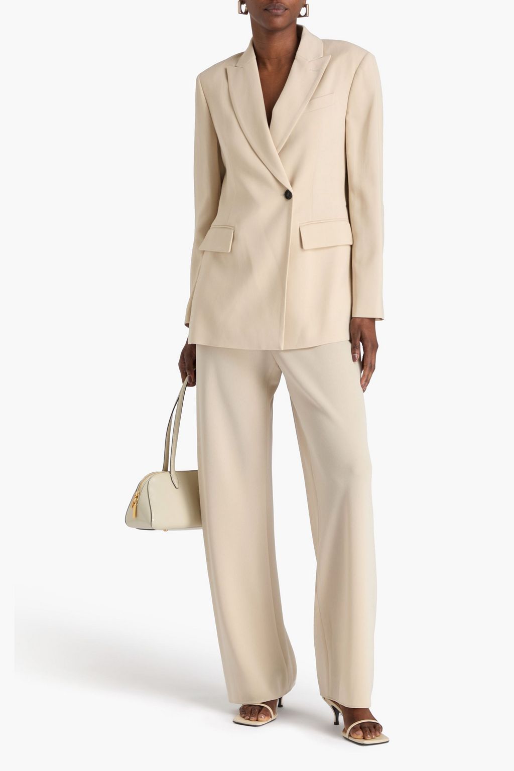 BRUNELLO CUCINELLI Blazer aus Crêpe mit Zierperlen