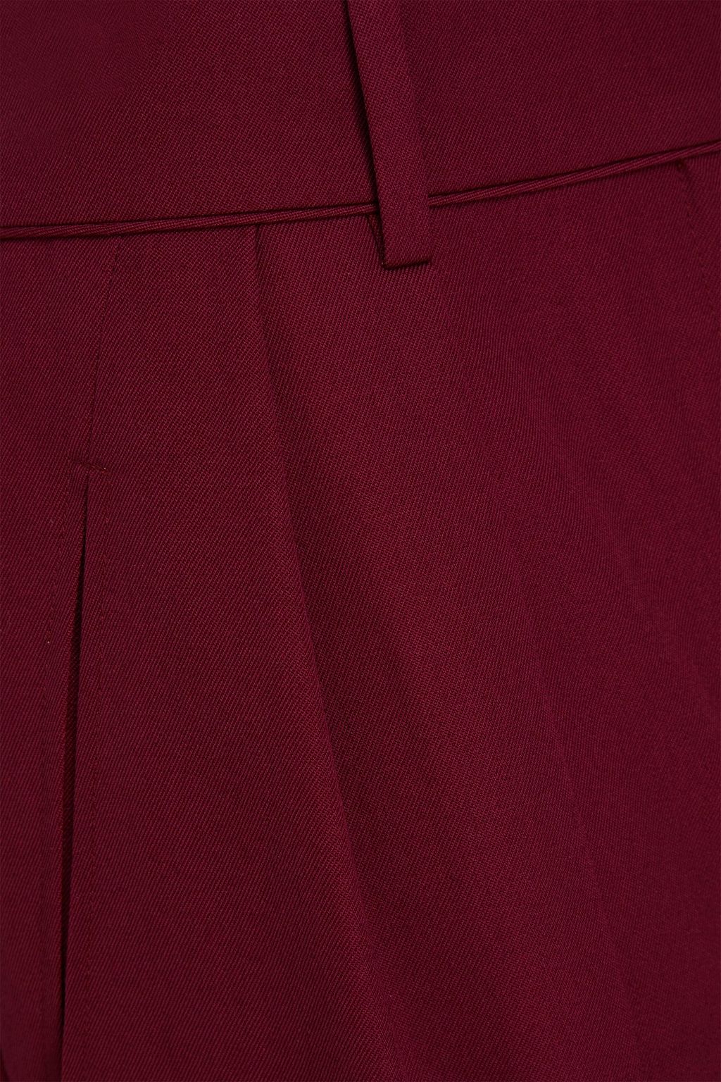 VALENTINO GARAVANI Pleated wool-twill wide-leg pants