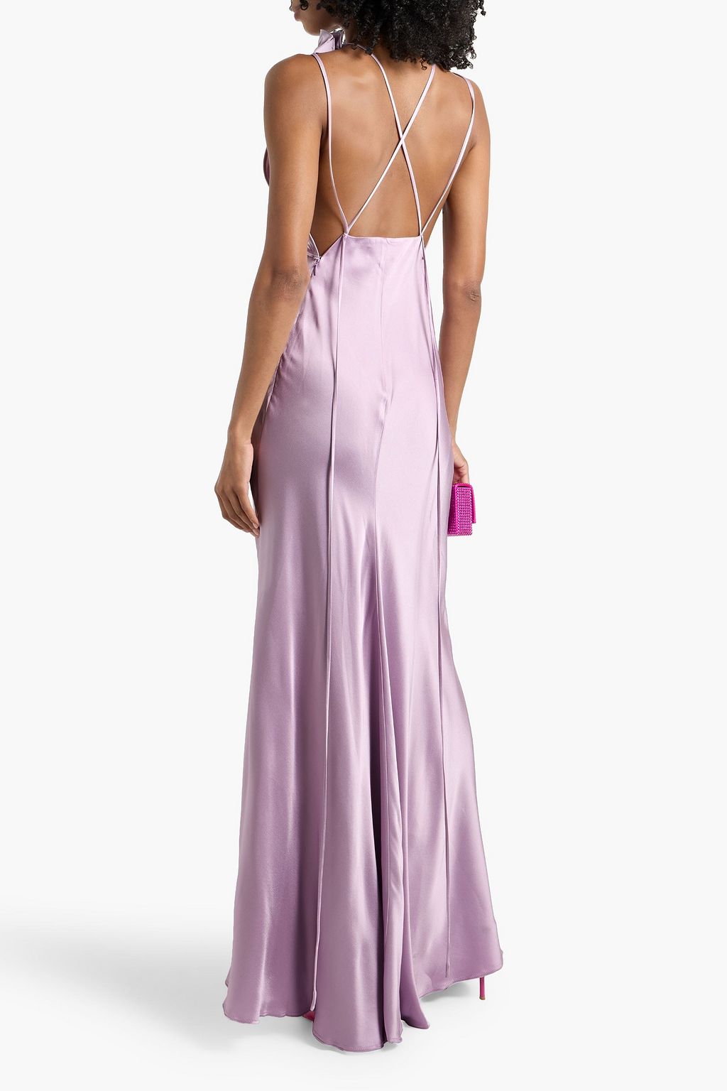VICTORIA BECKHAM Satin-crepe gown