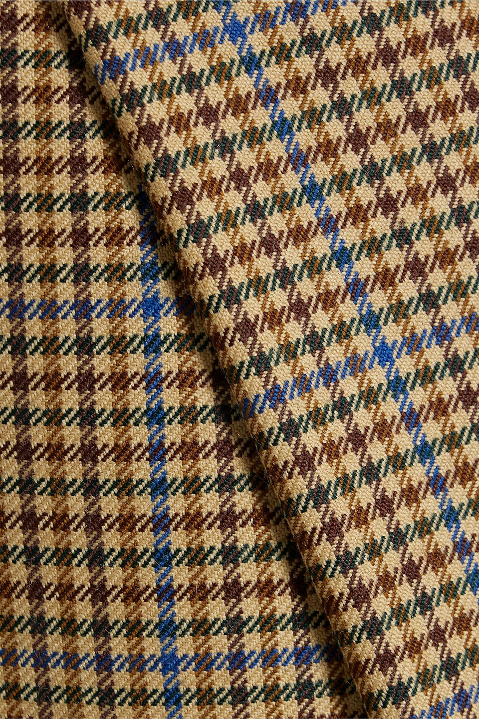 Victoria Beckham Houndstooth Wool Skirt In Neutral
