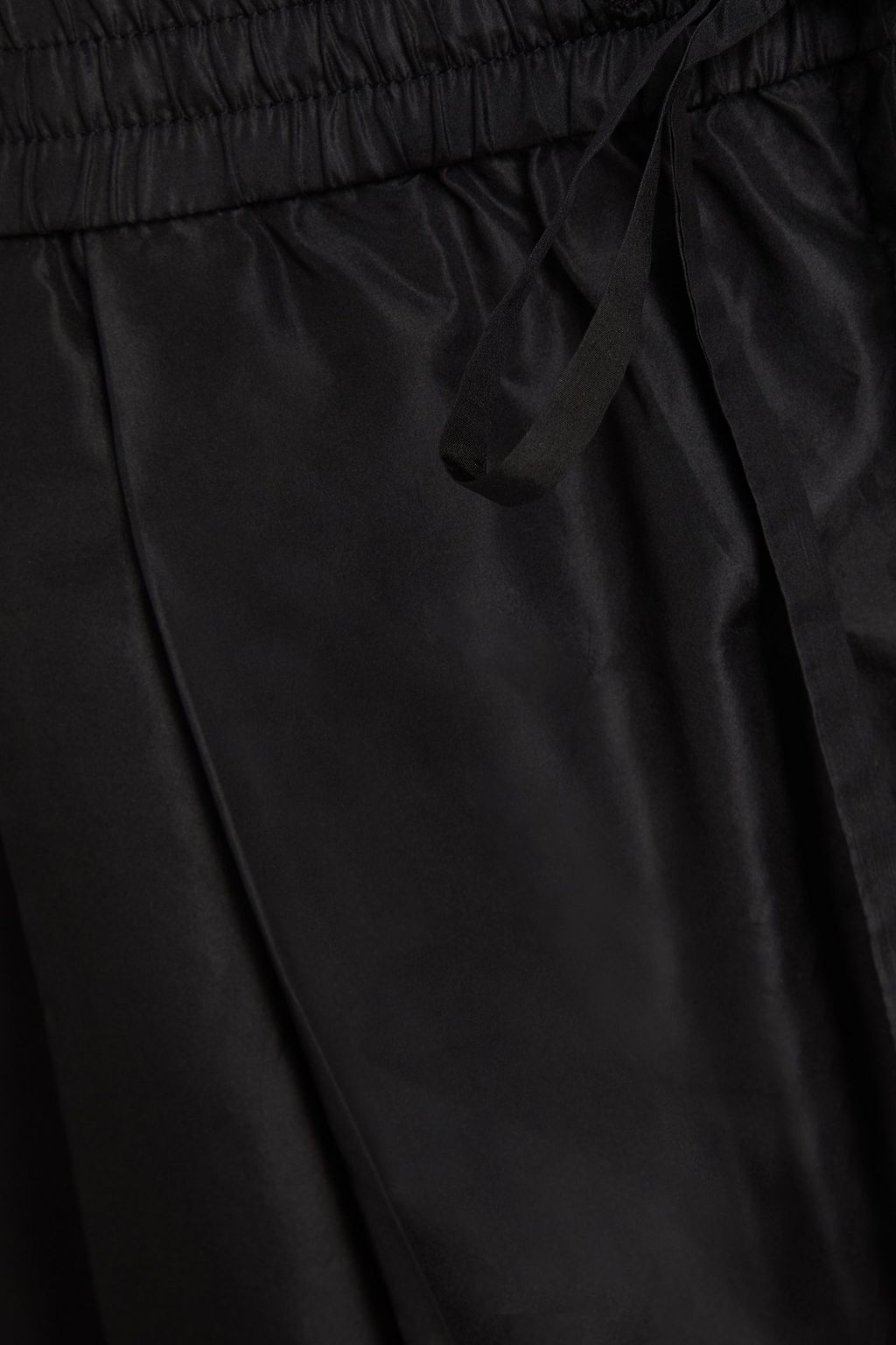 VALENTINO GARAVANI Cropped pleated shell wide-leg pants