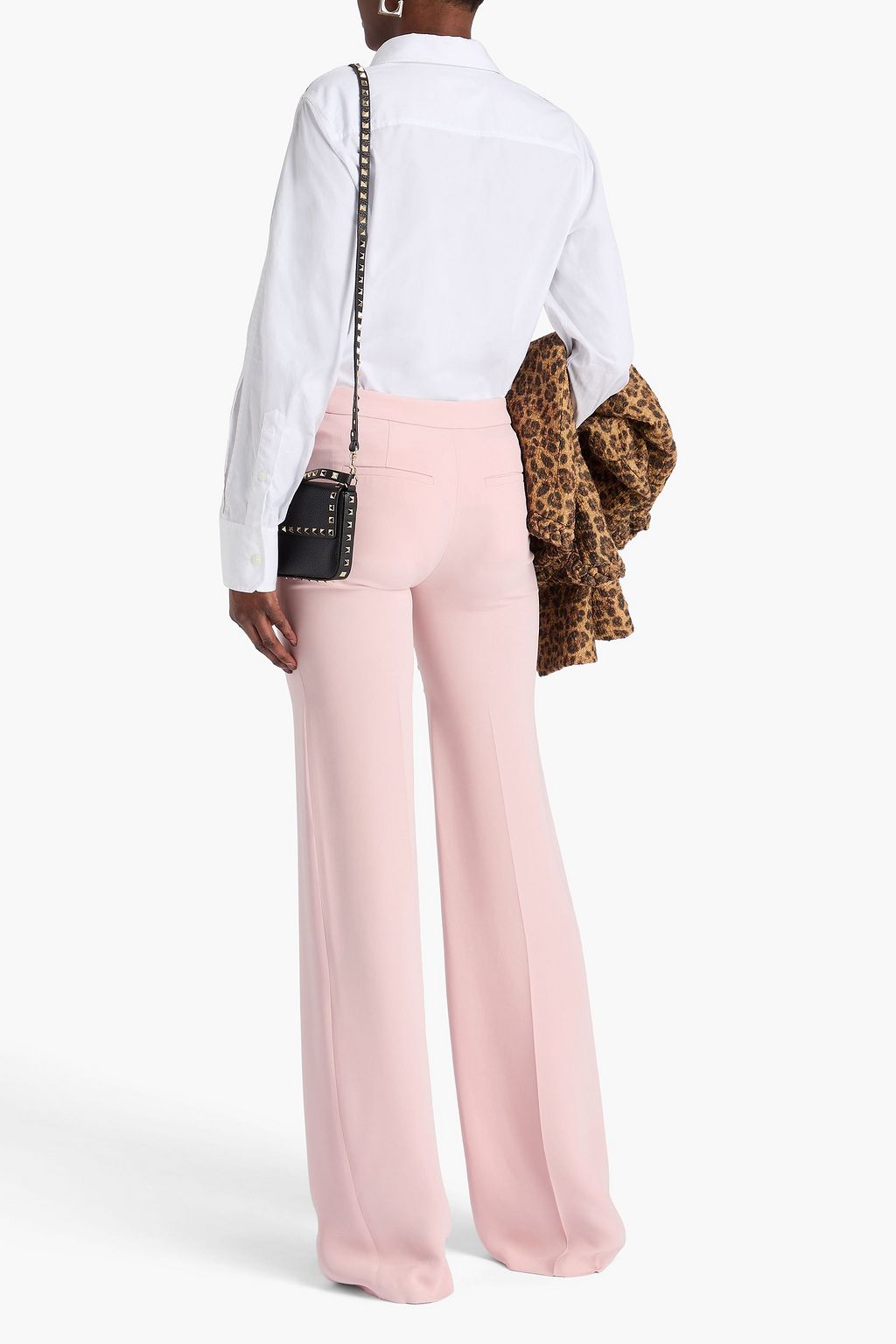 VALENTINO GARAVANI Silk-crepe straight-leg pants