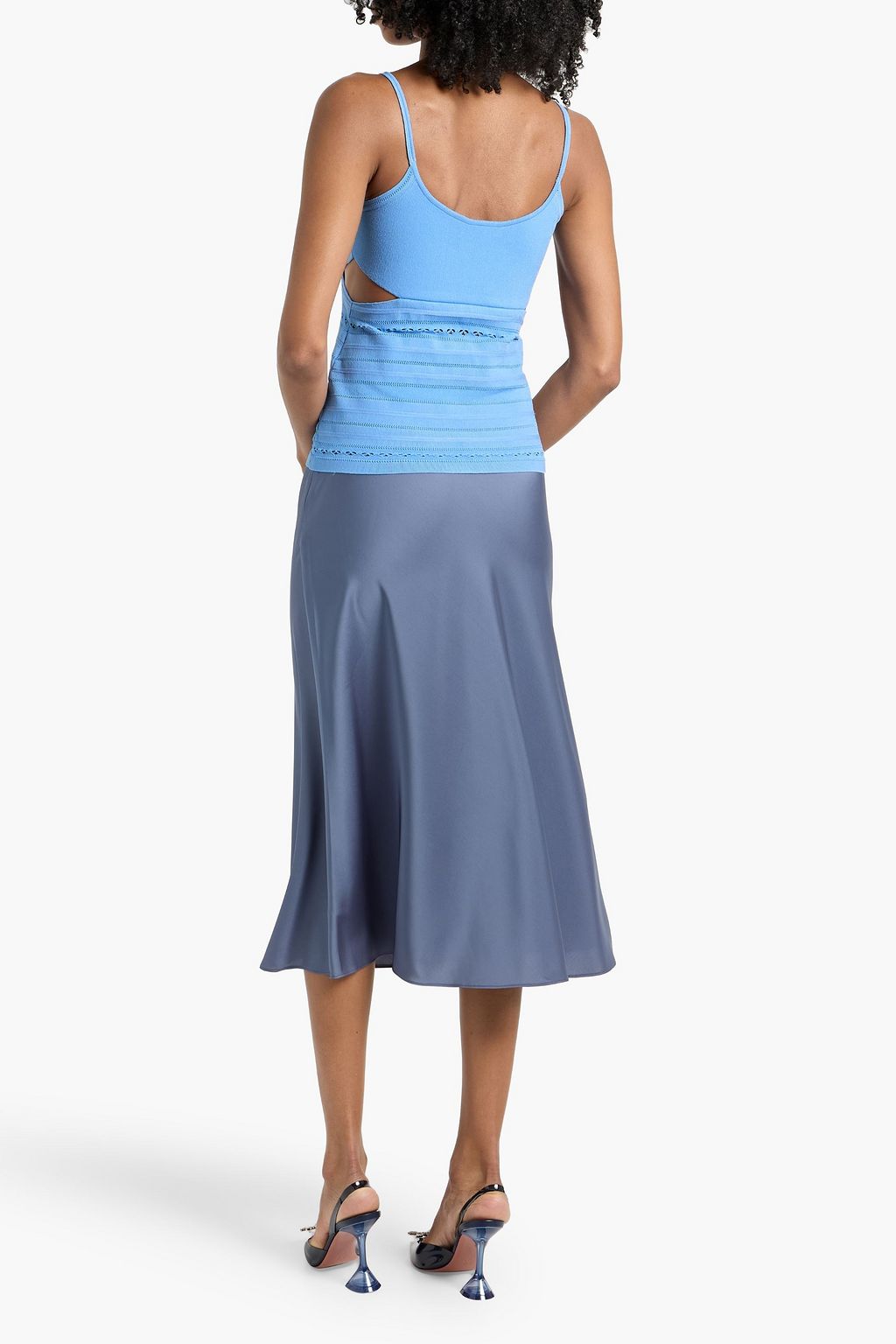 VICTORIA BECKHAM Cutout pointelle-knit top