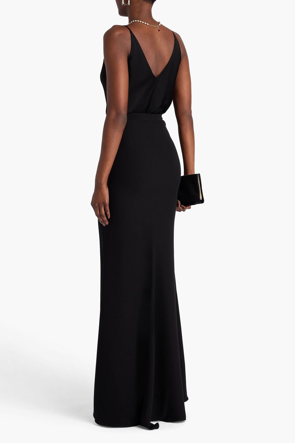 VALENTINO GARAVANI Silk-crepe maxi skirt