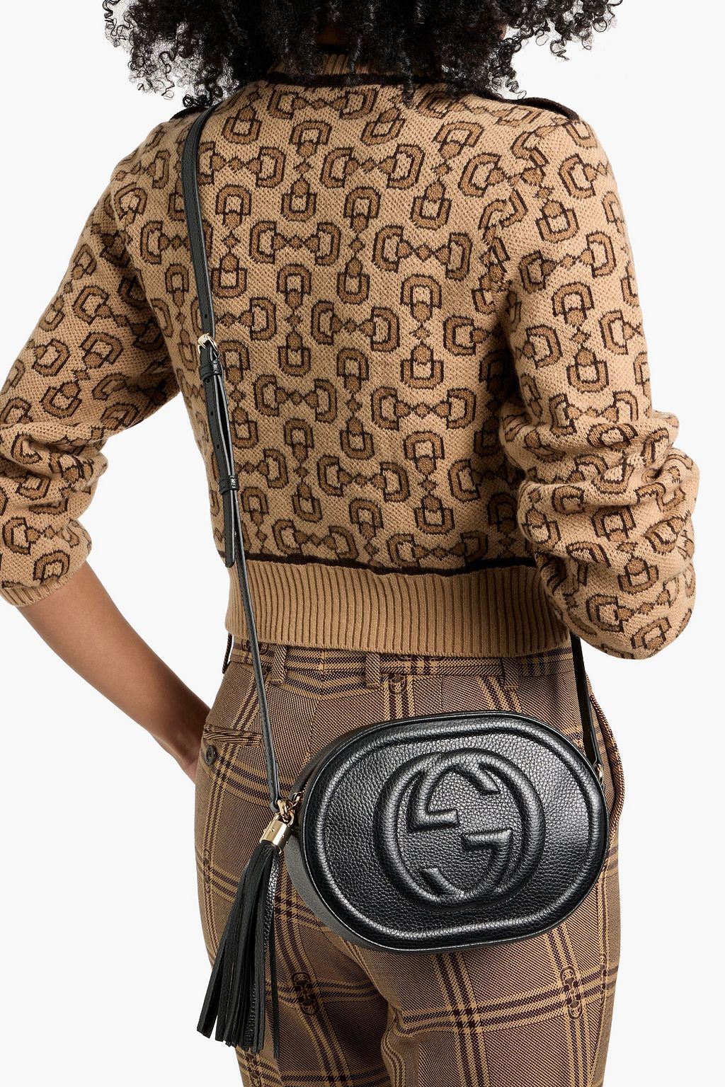 GUCCI Soho pebbled-leather shoulder bag
