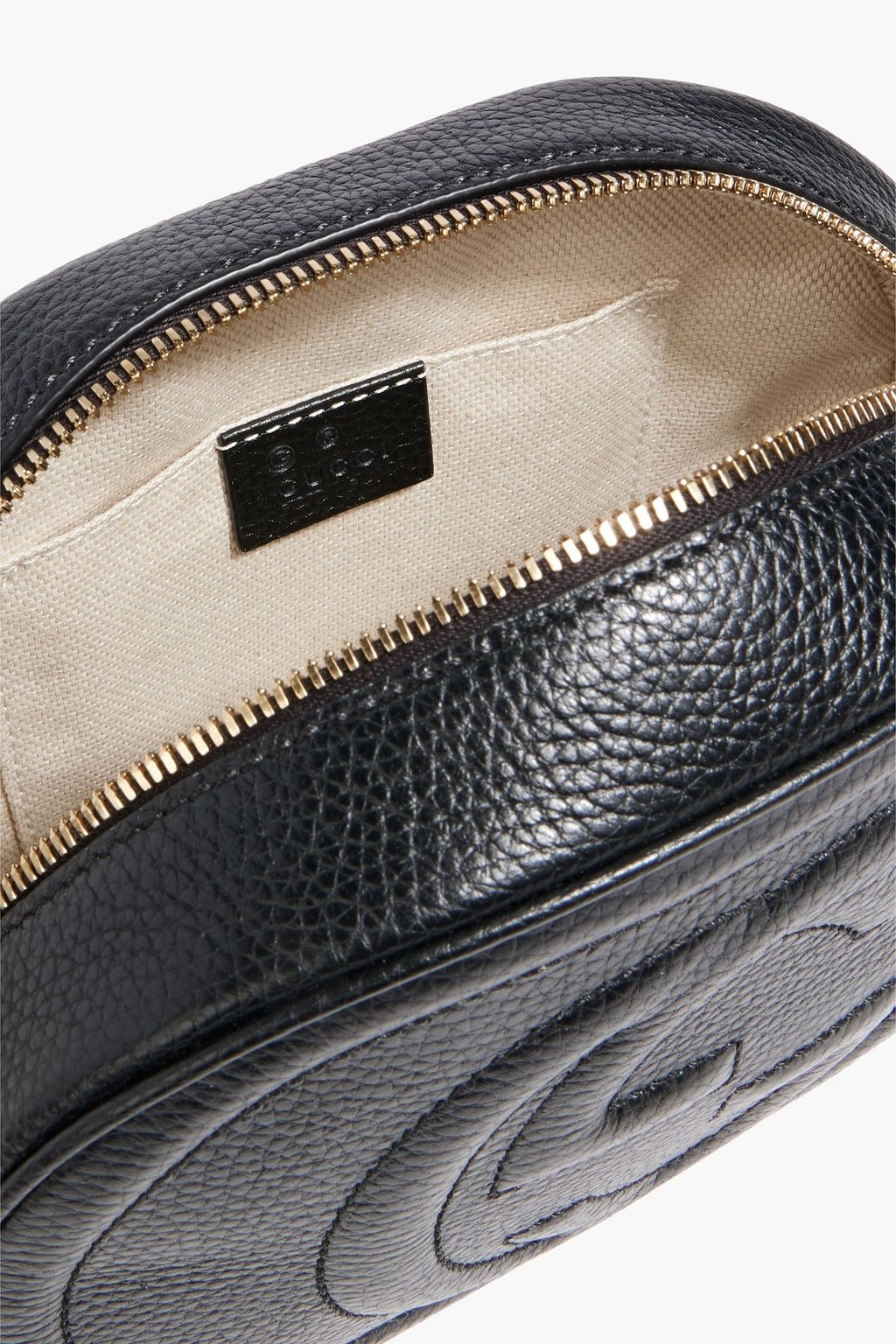 GUCCI Soho pebbled-leather shoulder bag