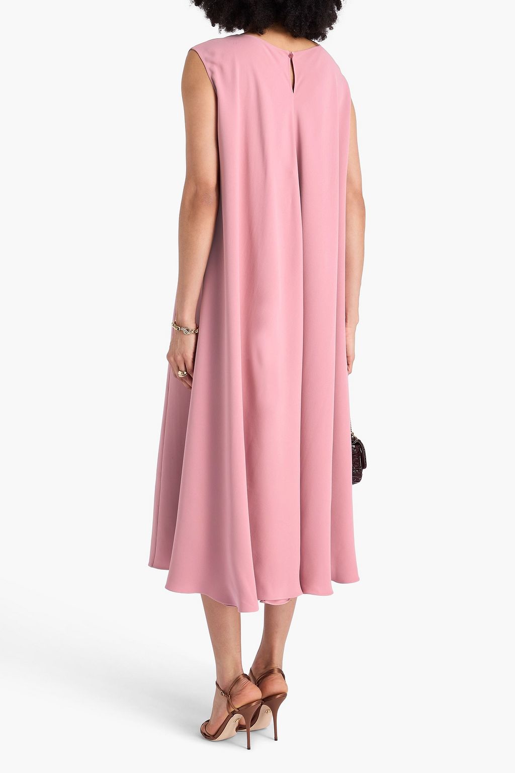 VALENTINO GARAVANI Silk-crepe midi dress