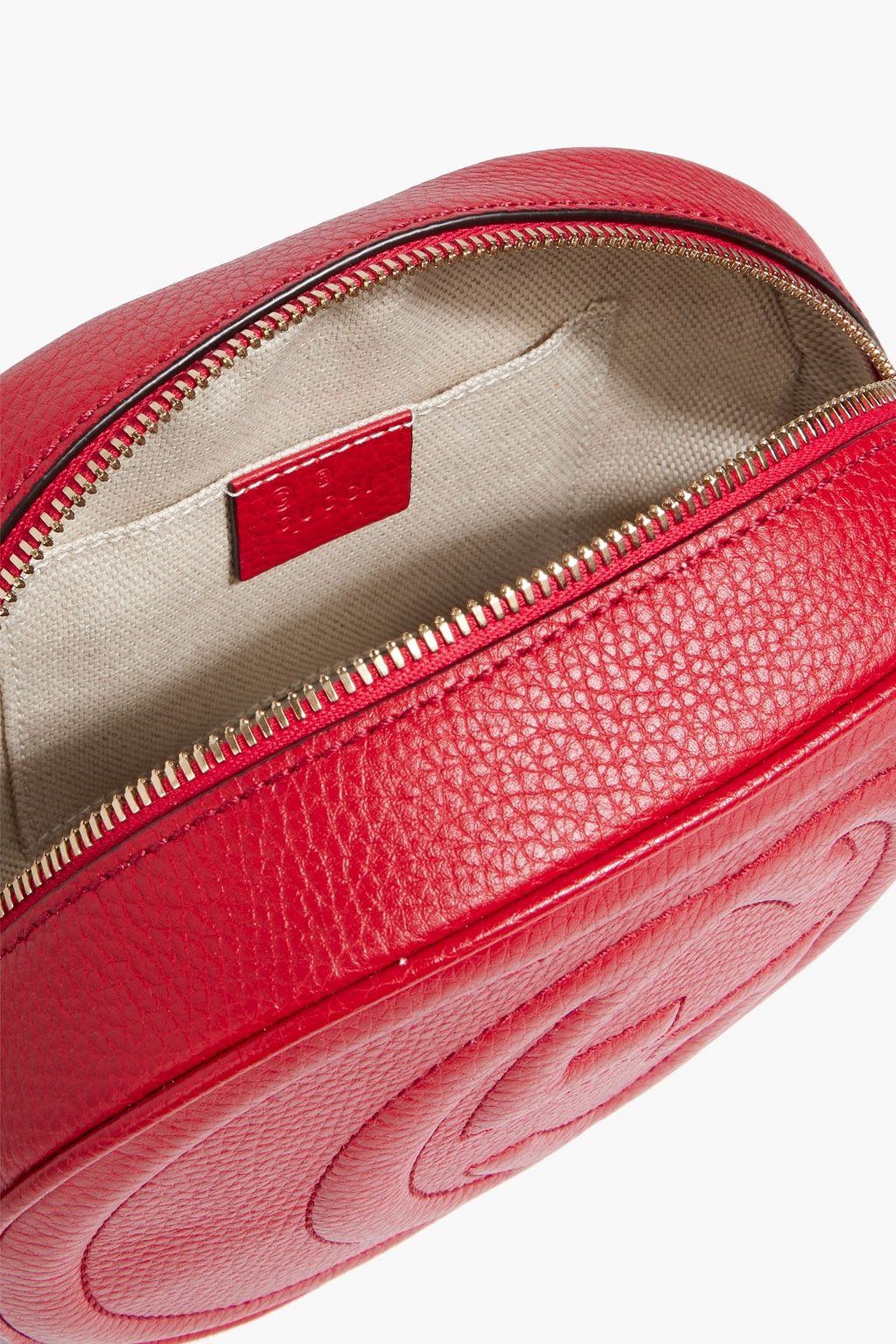 GUCCI Schultertasche „Soho“ aus Narbenleder