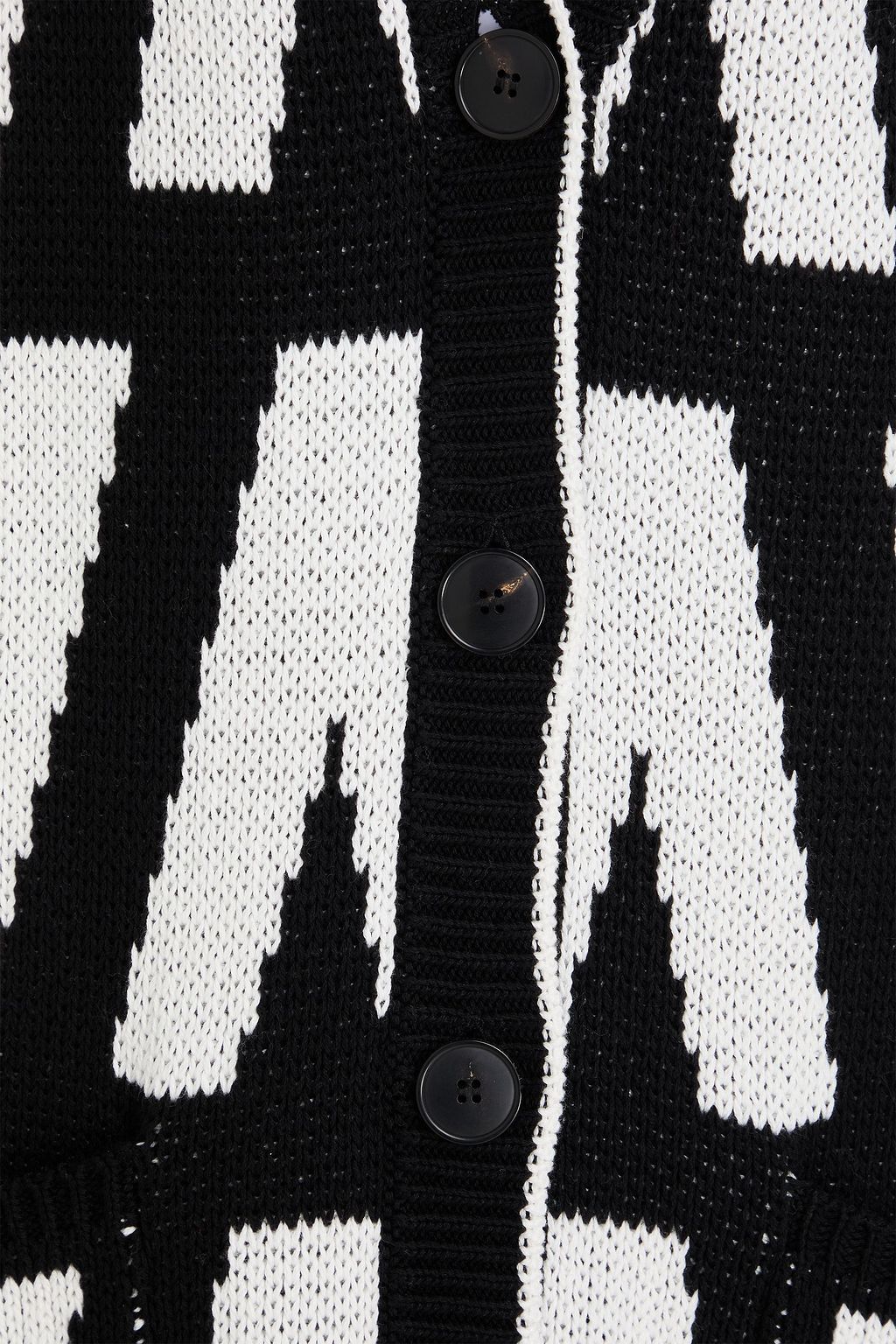 VALENTINO GARAVANI Jacquard-knit cotton cardigan