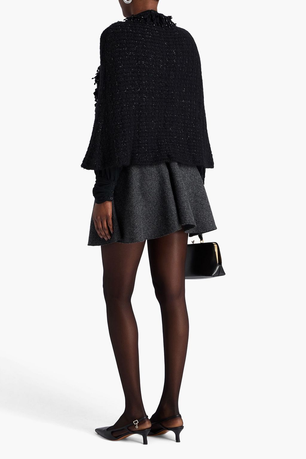 VALENTINO GARAVANI كاب محبوك مزين بشرّابات