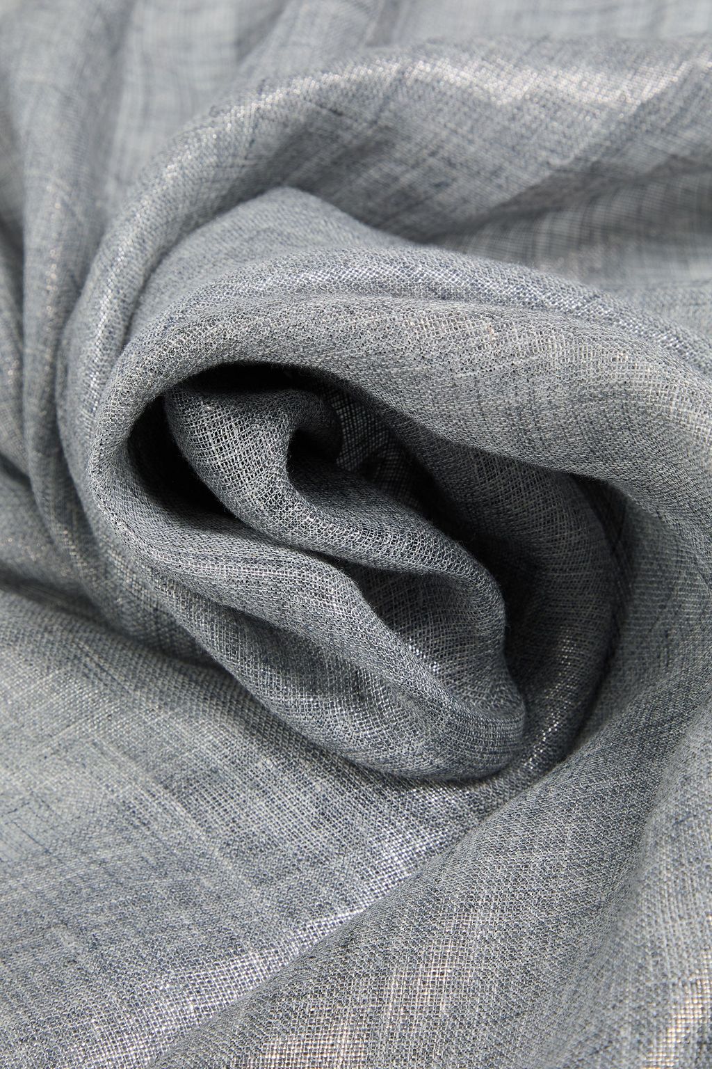 BRUNELLO CUCINELLI リネンガーゼ スカーフメタリック