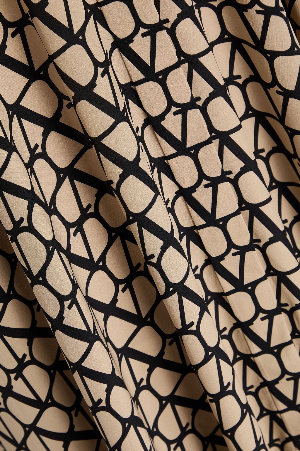VALENTINO GARAVANI Bedrucktes Hemdkleid in Maxilänge aus Crêpe de Chine aus Seide