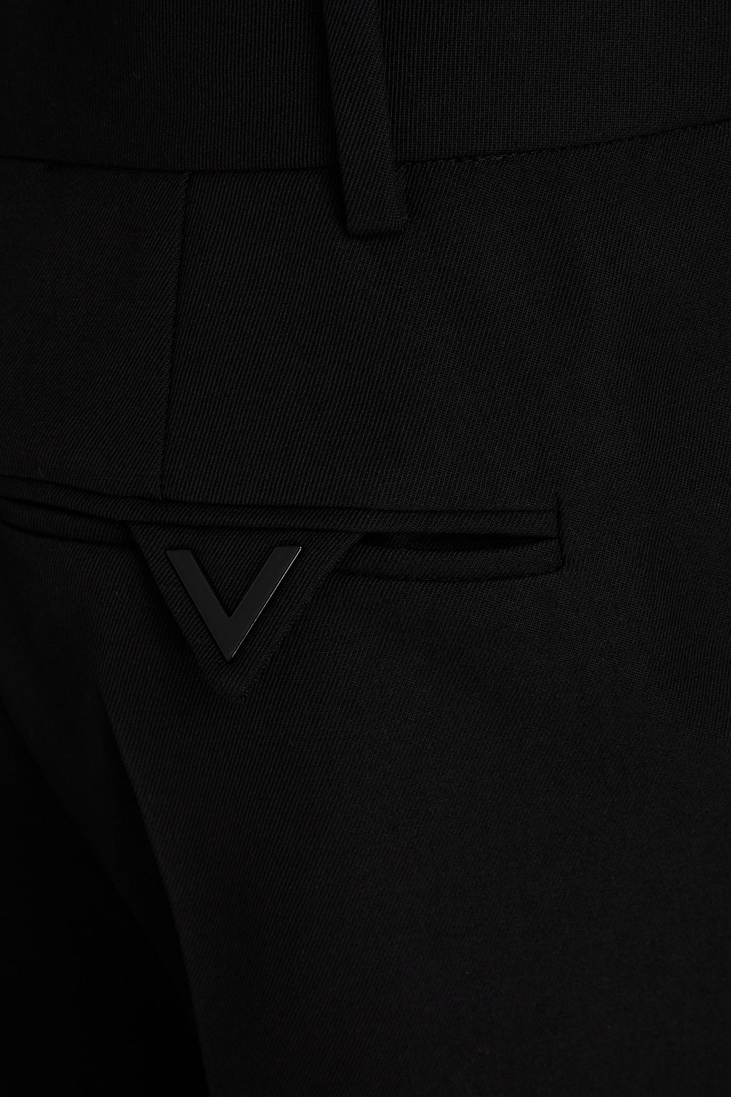 VALENTINO GARAVANI Cropped wool-twill straight-leg pants