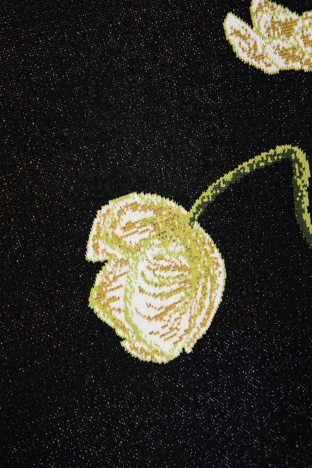 VALENTINO GARAVANI Off-the-shoulder floral-jacquard sweater